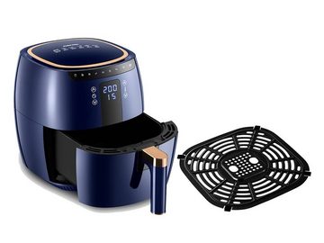 SWISS PRO+ Heißluftfritteuse XXL 7L 1750W digitales Display ohne ÖL Airfryer, 1750 W