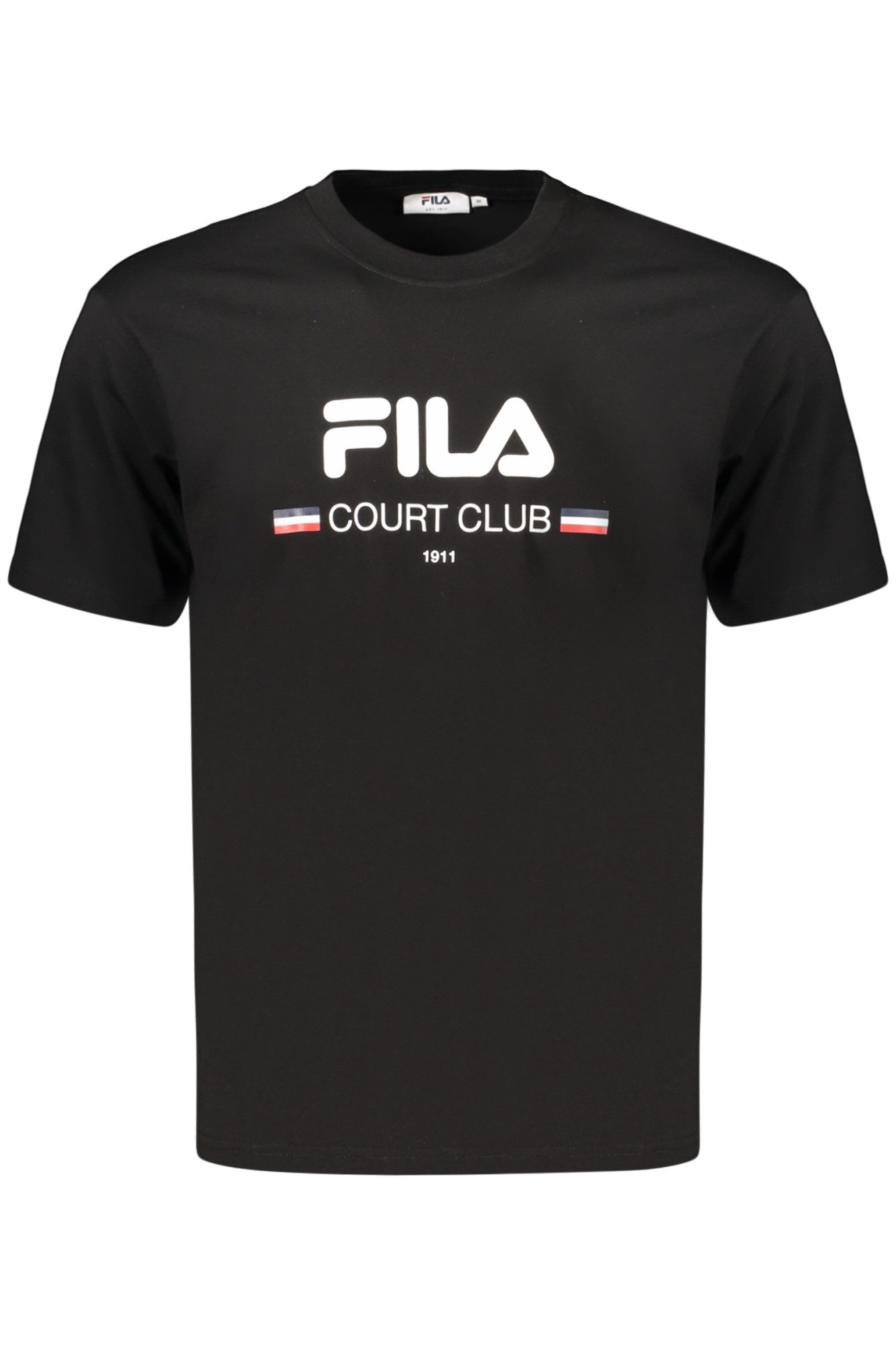 Fila T-Shirt Schwarzes Herren-T-Shirt aus Bio-Baumwolle –
