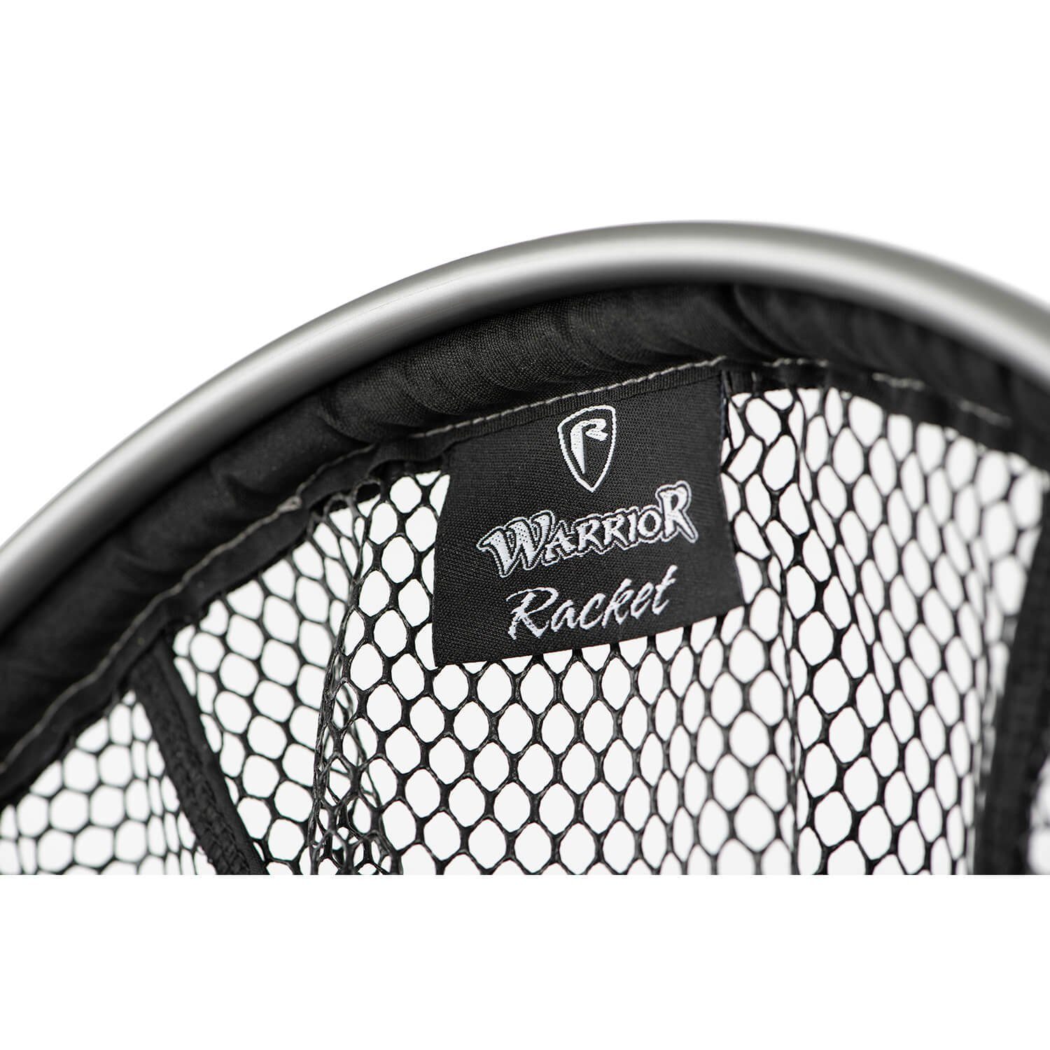 Fox Rage Angelkescher Fox Rage Warrior Racket Kescher 47cm (1-St), Kurzer Griff wie bei einem Tennisschläger, Schwimmt, Ergonomischer Handgriff, Elastisches Fixierband, Maße: 32cm breit x 47cm lang x 40cm tief, Großartiges Preis-Leistungs-Verhältnis