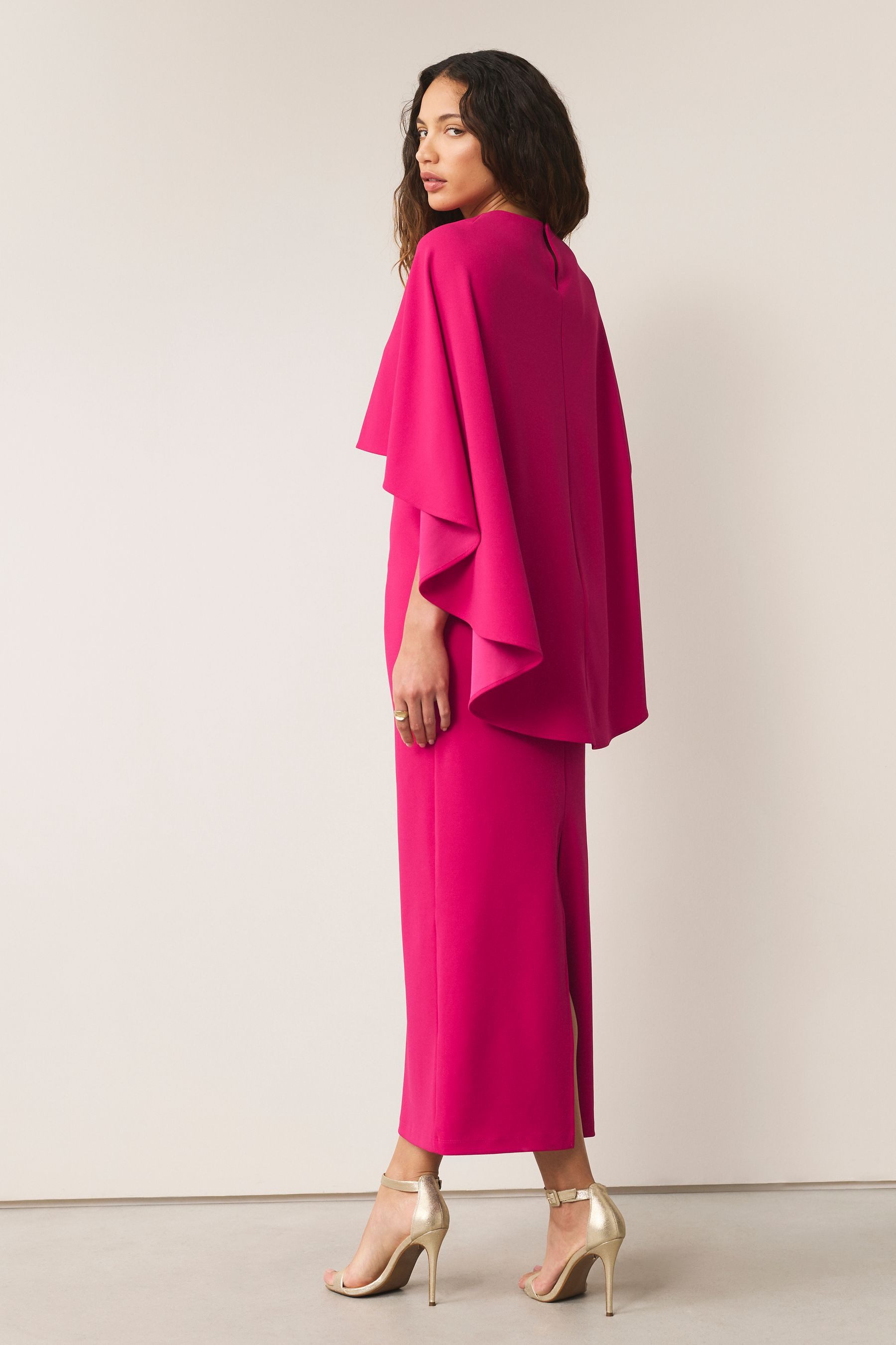 Next Maxikleid Maxikleid mit Cape (1-tlg) günstig online kaufen