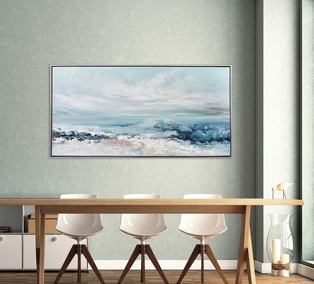 ArtUniverse Gemälde Blick auf's Meer 72 x 142 cm, Naturmotiv