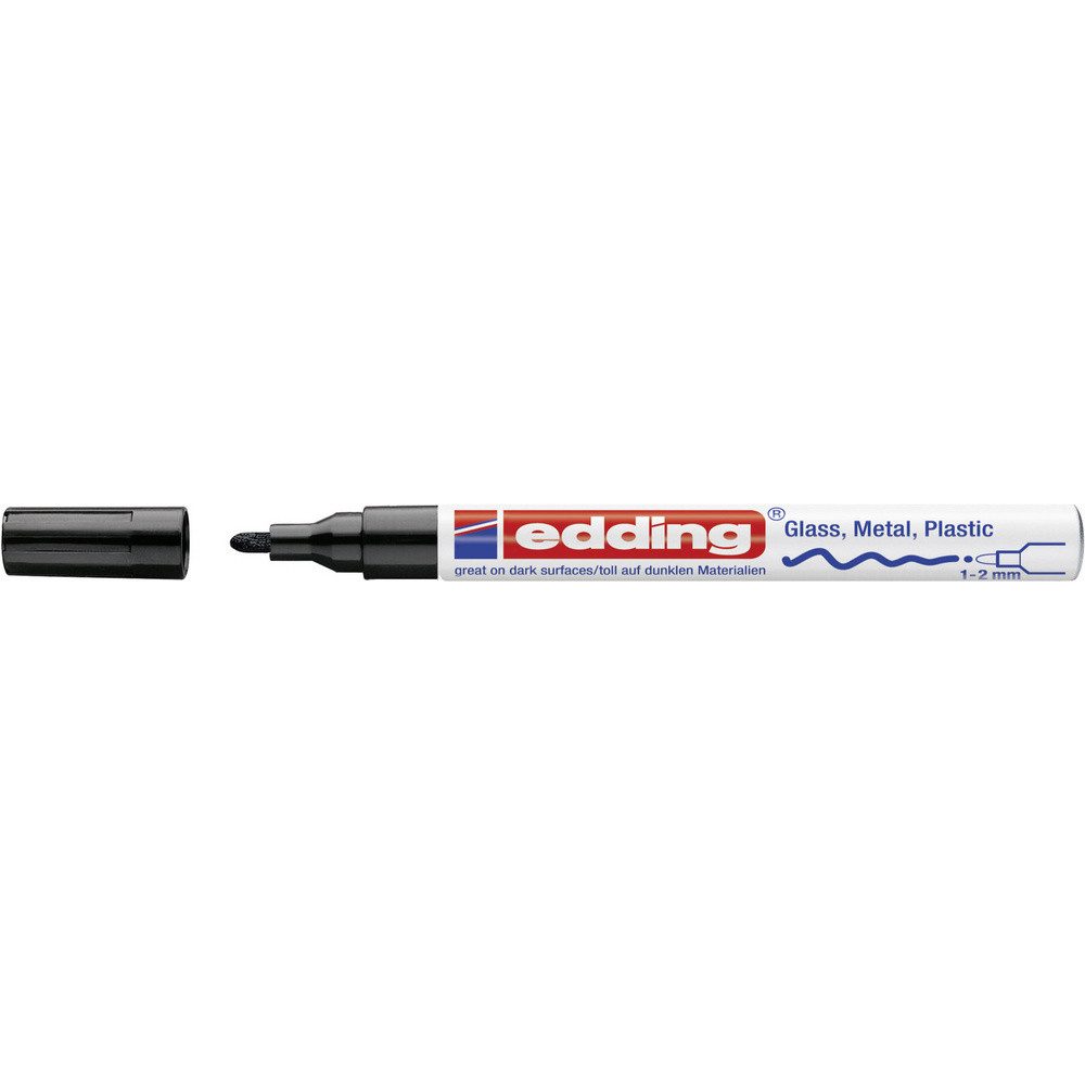edding Lackmarker Edding 751 4-751-9-001 Lackmarker Schwarz 1 mm, 2 mm