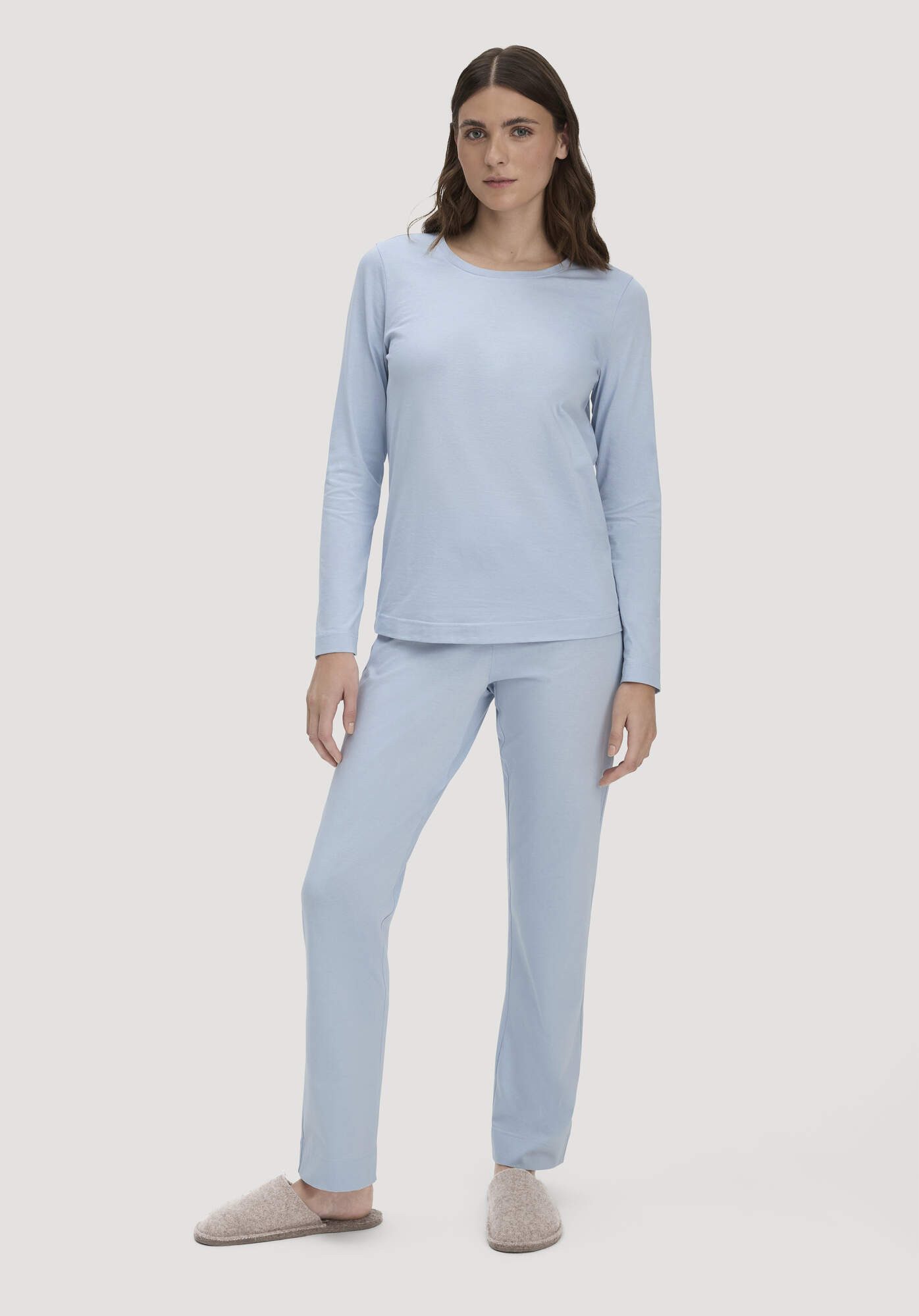 Hessnatur Pyjamahose Regular aus reiner Bio-Baumwolle (1-tlg)