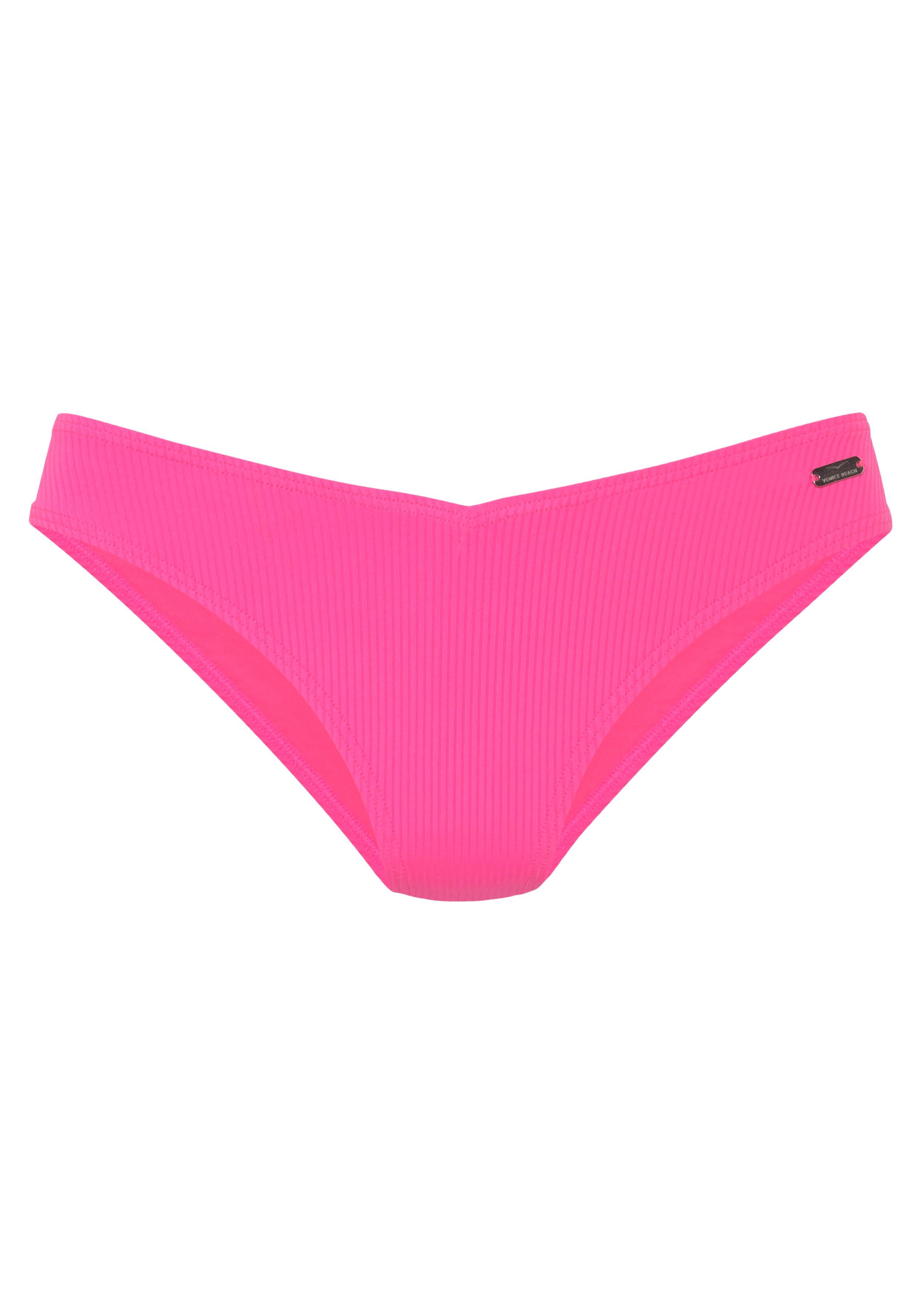 Venice Beach Bikini-Hose Lucky aus gerippter Strukturware günstig online kaufen