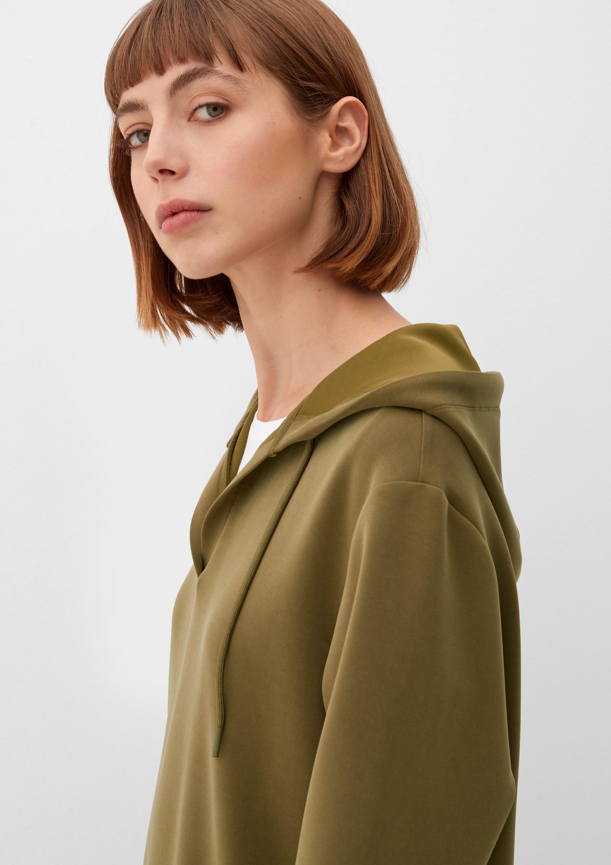 s.Oliver Midikleid Kleid Langarmkleid mit Kapuze