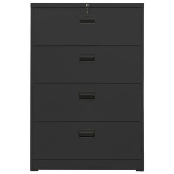 furnicato Aktenschrank Anthrazit 90x46x134 cm Stahl