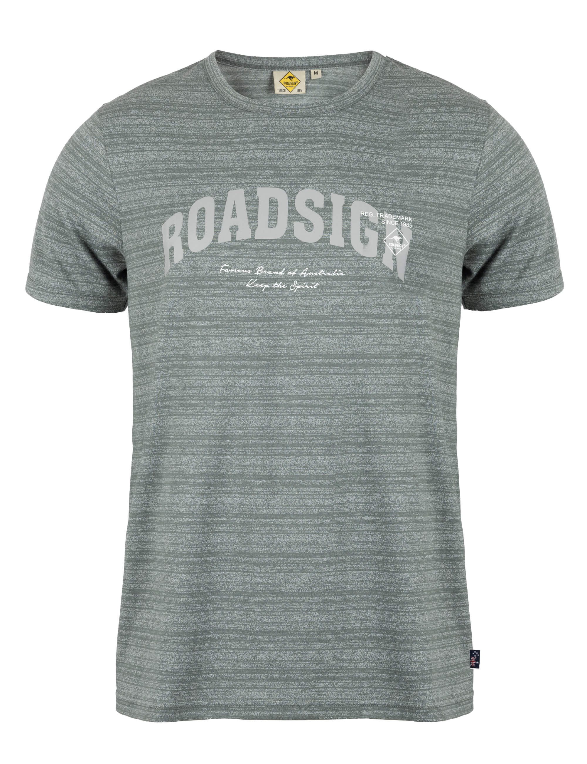 ROADSIGN australia T-Shirt Gravel (1, 1-tlg., 1) dezenter Schriftprint auf melierter Optik aus softem Material