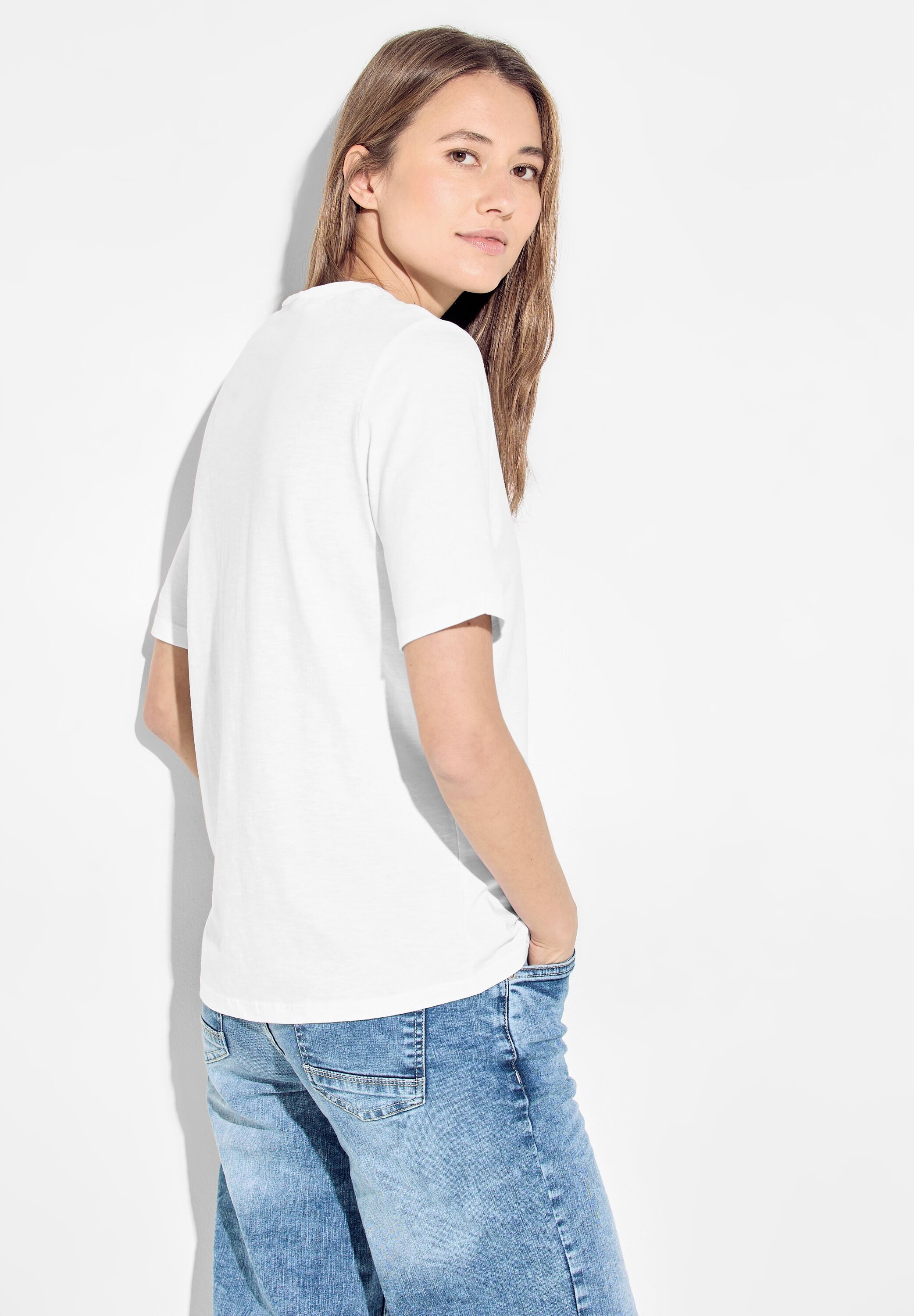 CECIL T-Shirt mit Rundhalsausschnitt günstig online kaufen