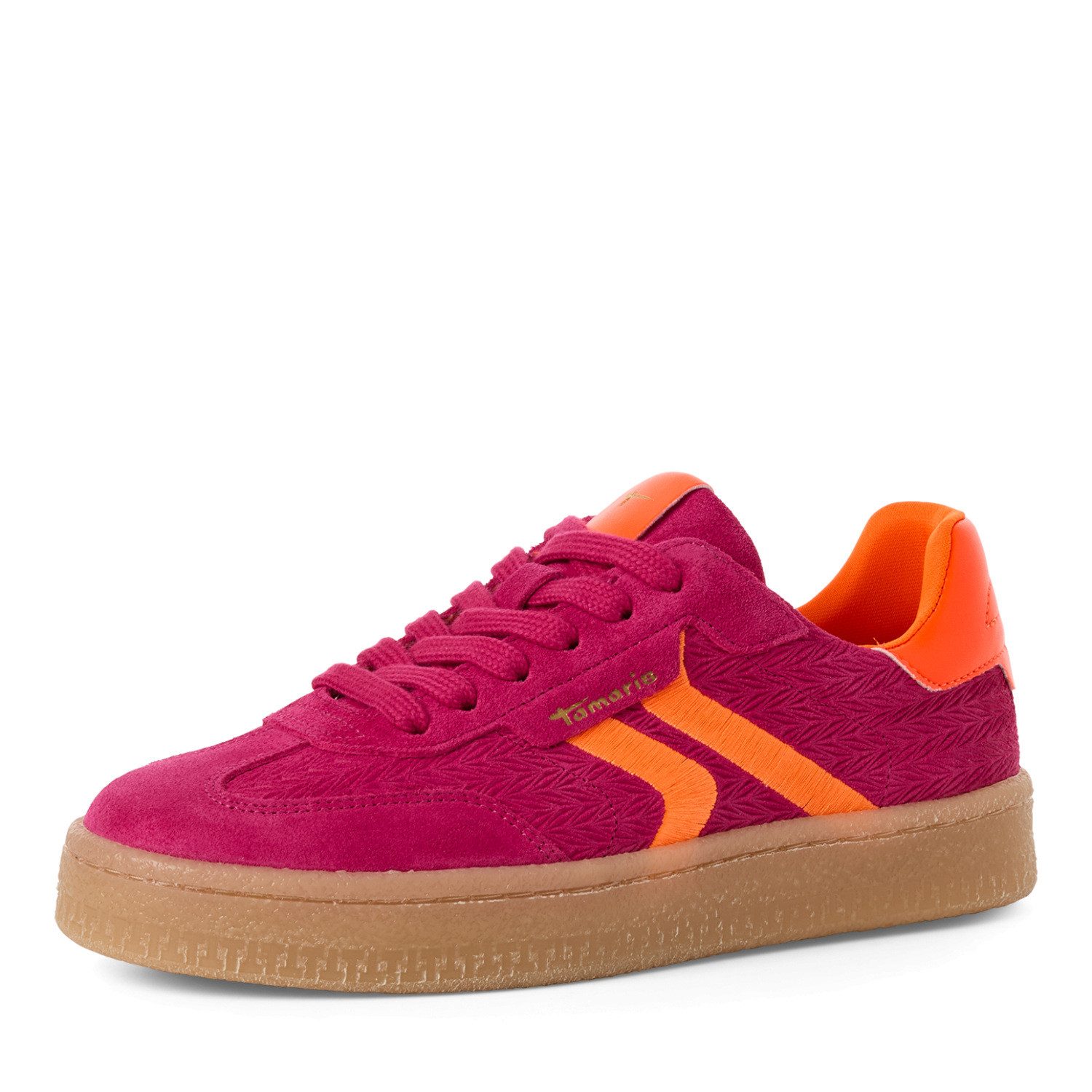 Tamaris Plateausneaker Freizeitschuh, Halbschuh, Schnürschuh im Retro-Look
