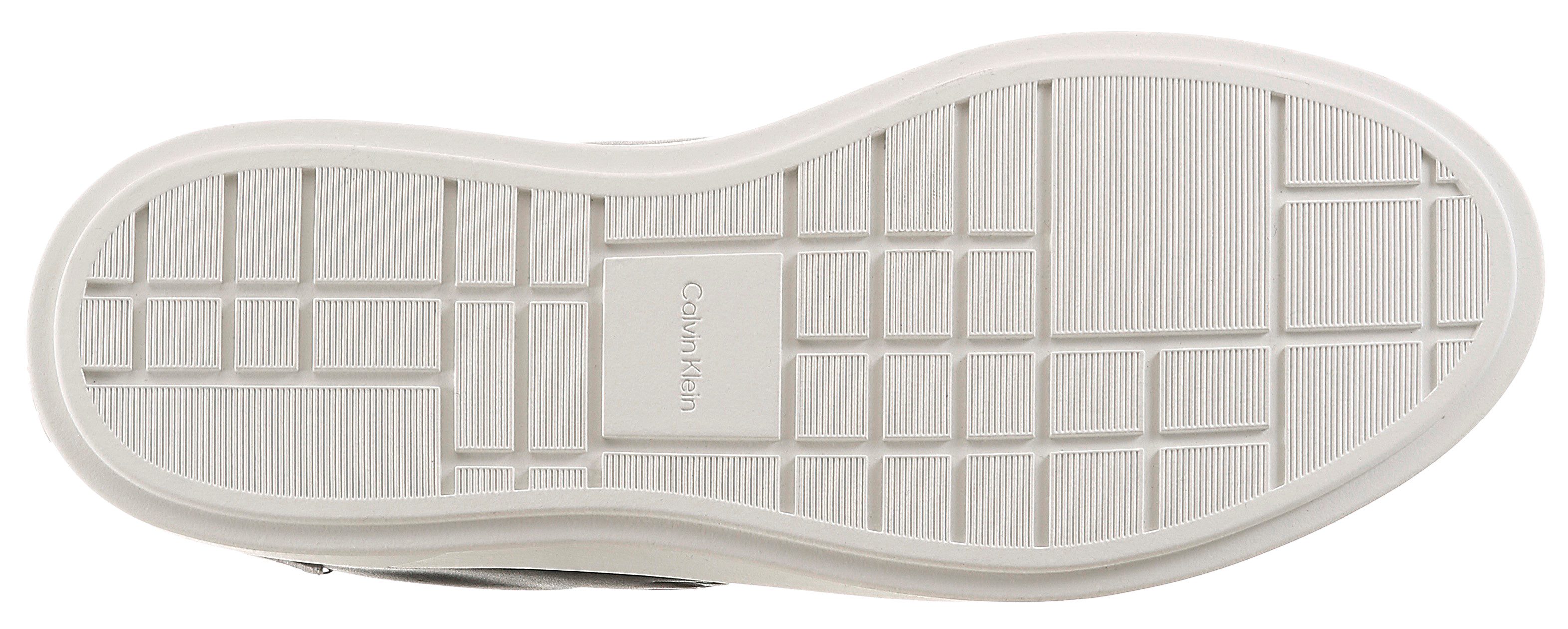 Calvin Klein LOW PRO CUPS LTH ML Plateausneaker Schnürschuh, Halbschuh, Freizeitsneaker mit seitlichem Logo