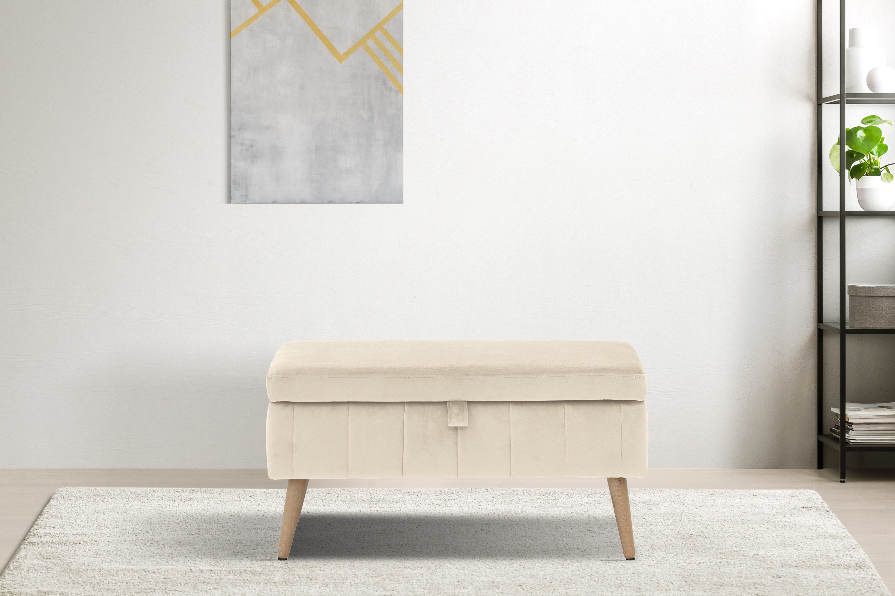 OTTO home Truhenbank AMIRA Sitzbank mit Stauraum, Maße B/T/H: 81/36/43 cm, günstig online kaufen