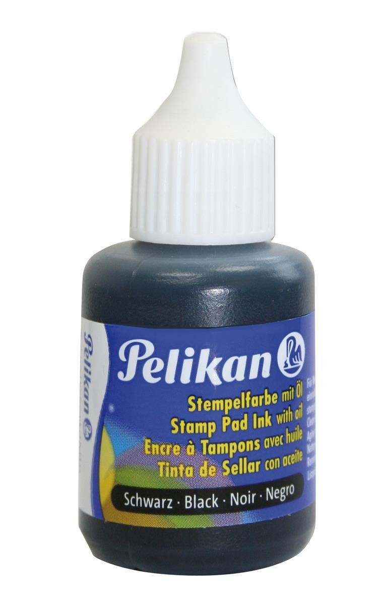 Pelikan Kugelschreiber Pelikan Stempelfarbe 4 mit Öl schwarz 30,0 ml