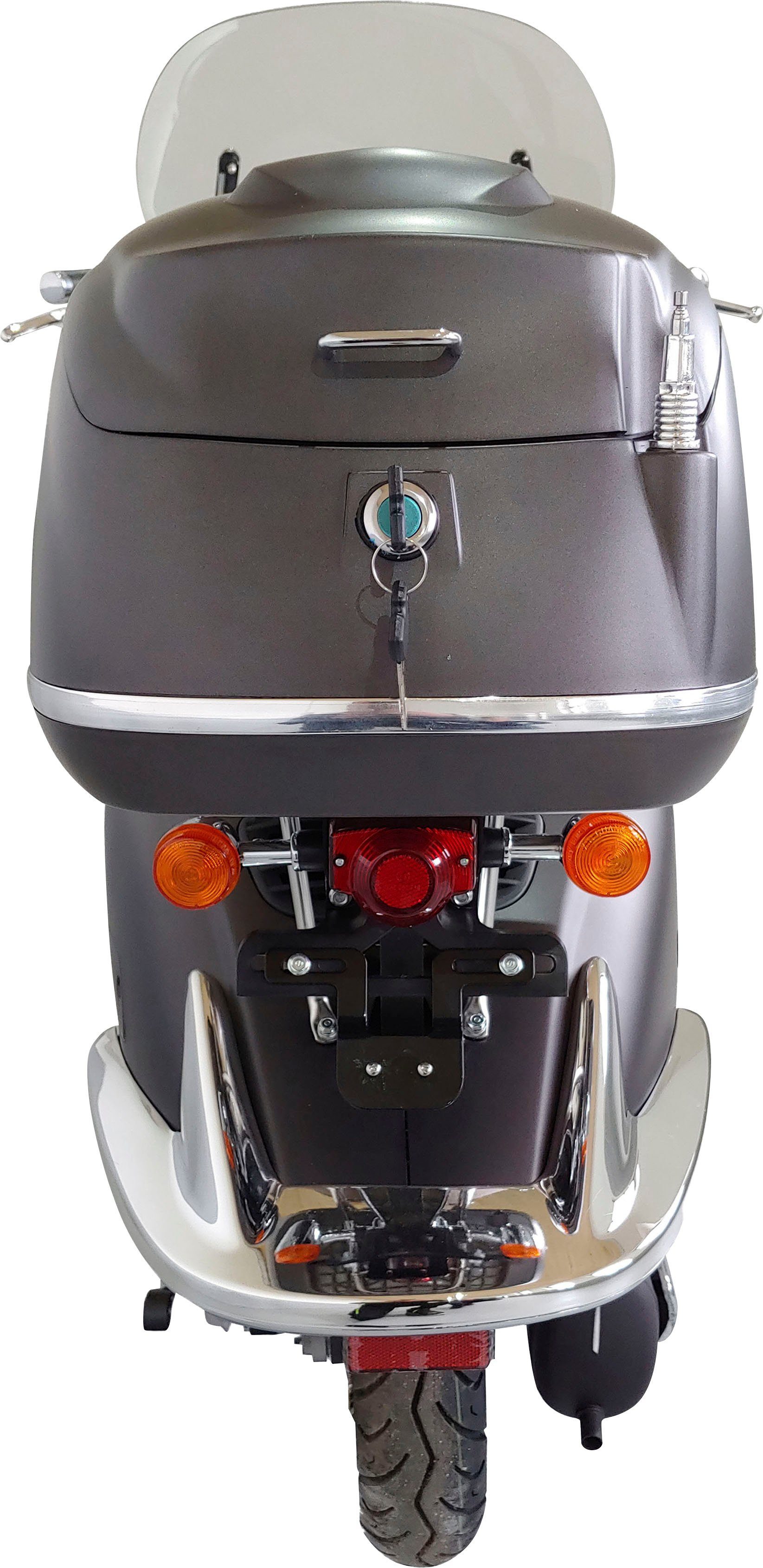 Alpha Motors Motorroller mattschwarz 5 braun 50 | Euro ccm, 45 Limited, Firenze km/h