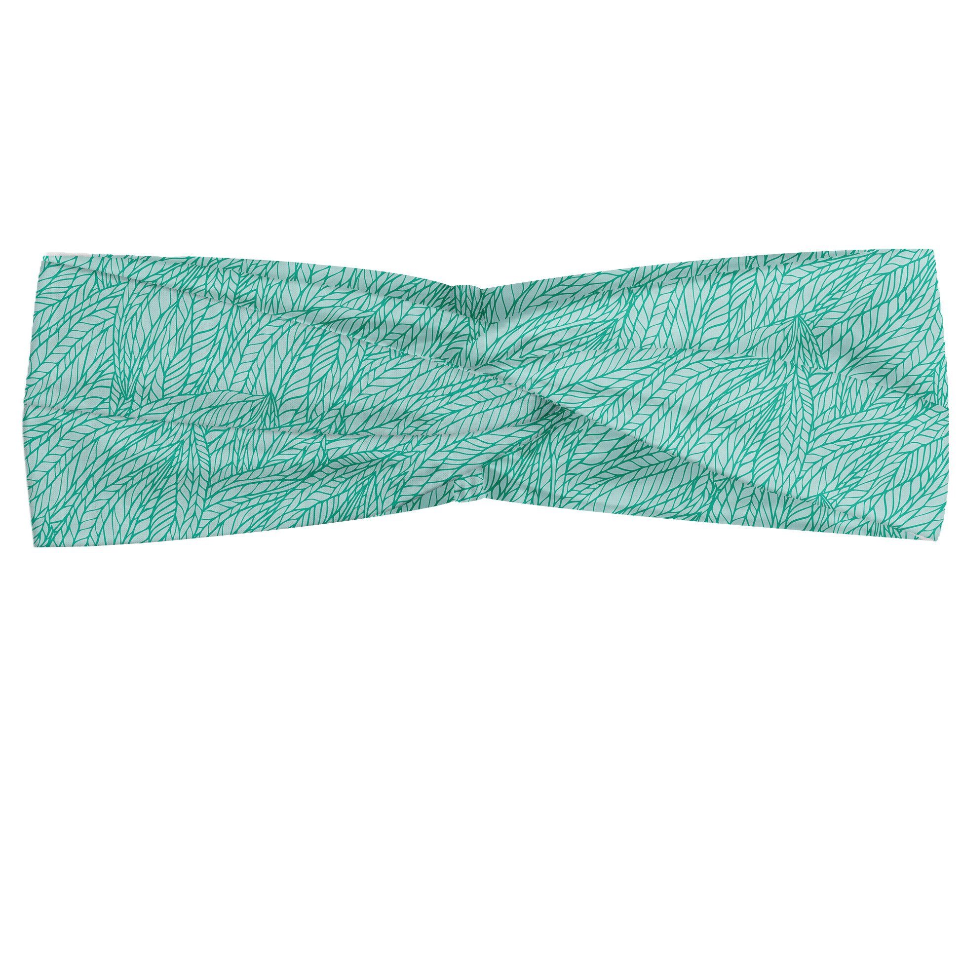 und Elastisch Grün Angenehme Doodle Abakuhaus Stirnband accessories Abstrakt alltags Blätter