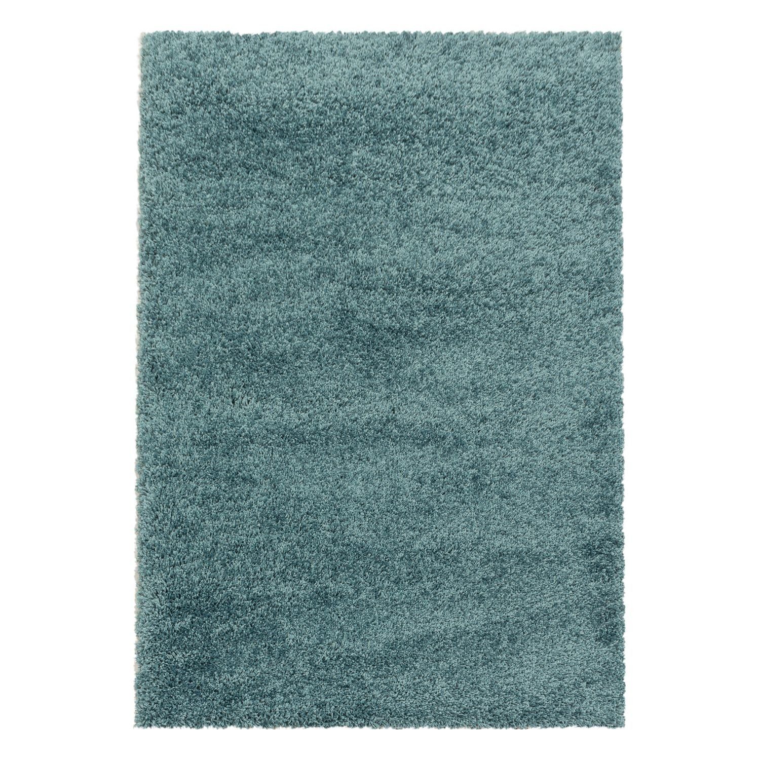 Teppich Boss Teppich Hochflor Teppich Sima Blau, Läufer, Höhe: 30 mm