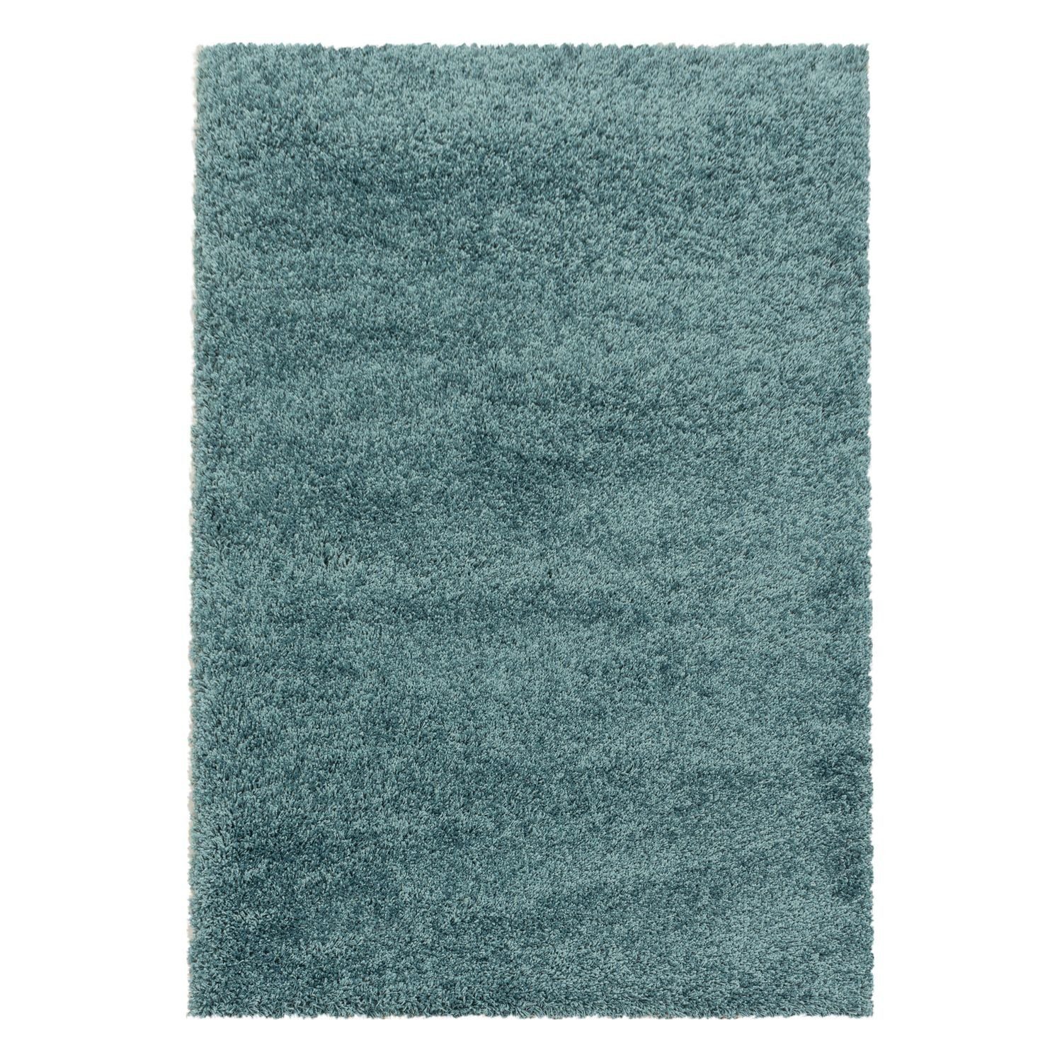 Teppich Hochflor Teppich Sima Blau, Teppich Boss, rechteckig, Höhe: 3 mm