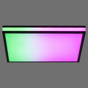 click-licht LED Deckenleuchte LED Deckenleuchte RGBW Mario Black in Schwarz 19,5W 1650lm, keine Angabe, Leuchtmittel enthalten: Ja, fest verbaut, LED, warmweiss, Deckenlampe, Deckenbeleuchtung, Deckenlicht