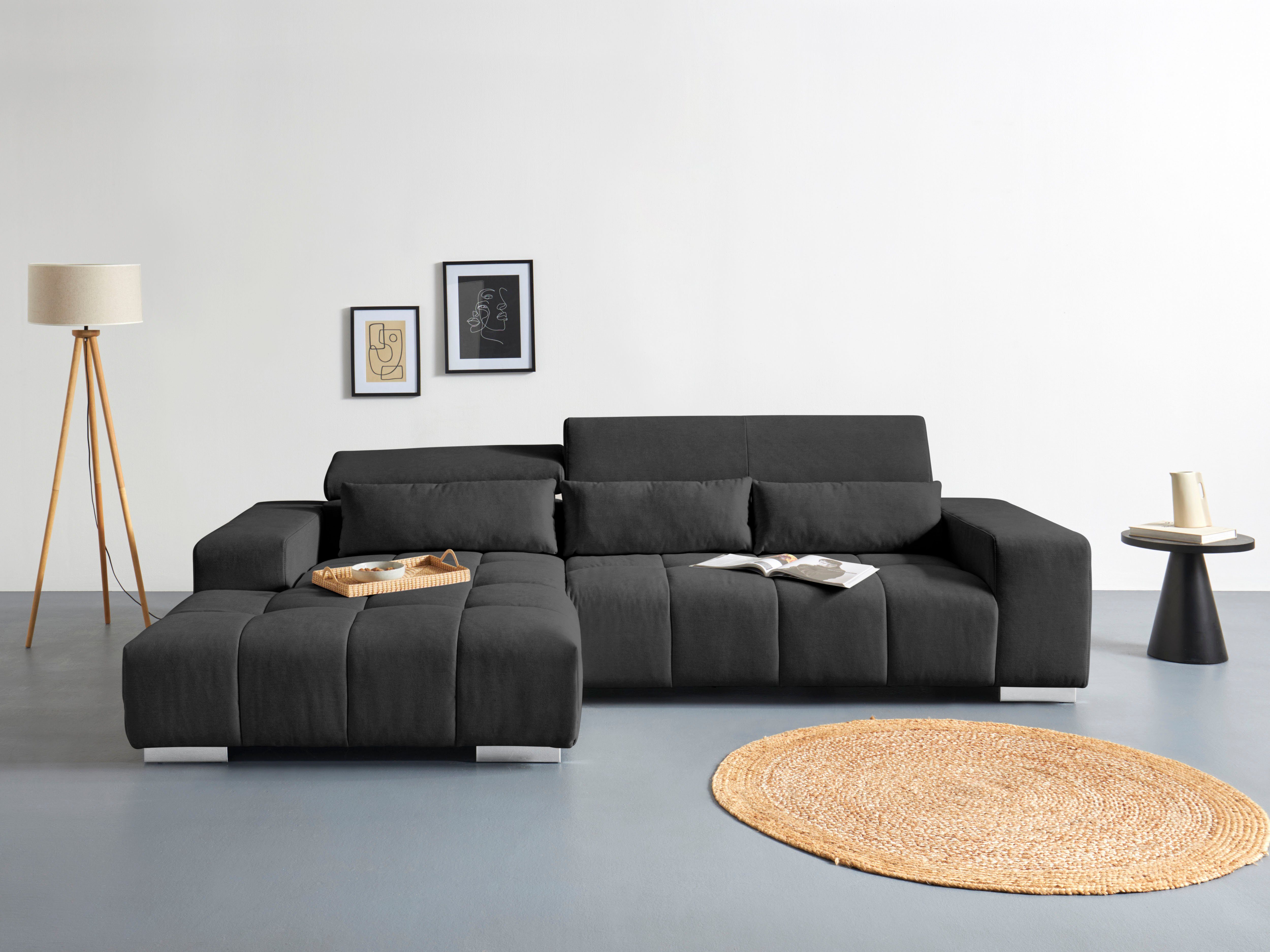 COTTA Ecksofa Orion L-Form, mit Kopfteilverstellung günstig online kaufen
