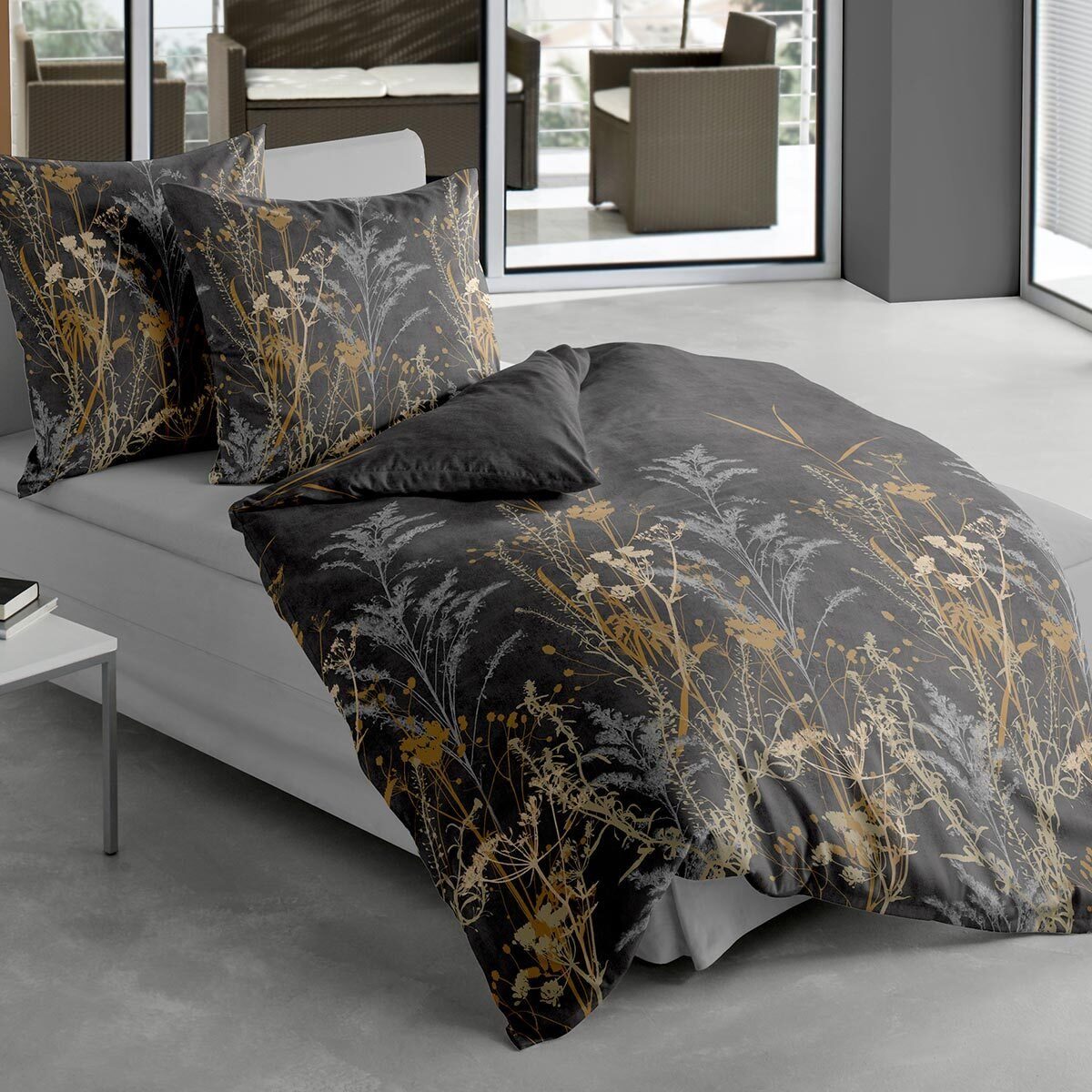 TRAUMSCHLAF Bettwäsche Como, Mako Satin, 2 teilig, tolle Mako-Satin Qualität