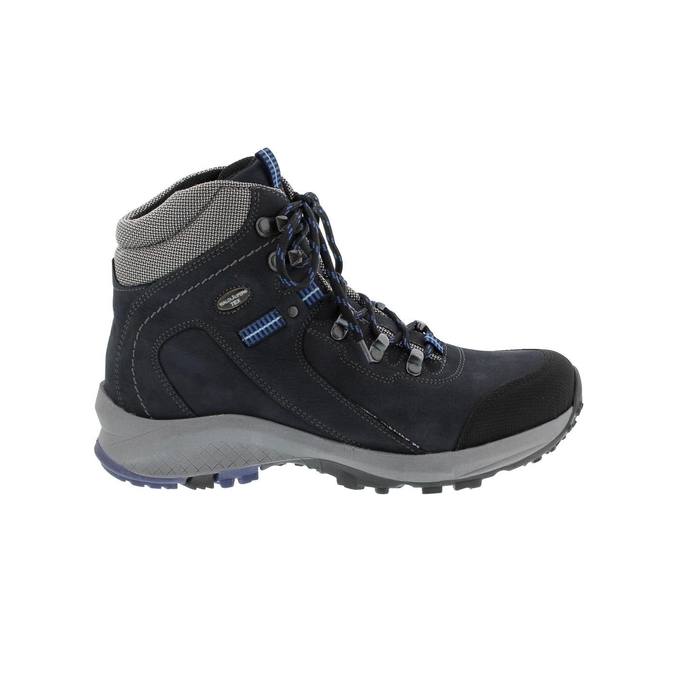 Waldläufer H-Emma, Outdoor-/Wanderstiefel, Gummi / Nubuk, schwarz/mari Schnürstiefel
