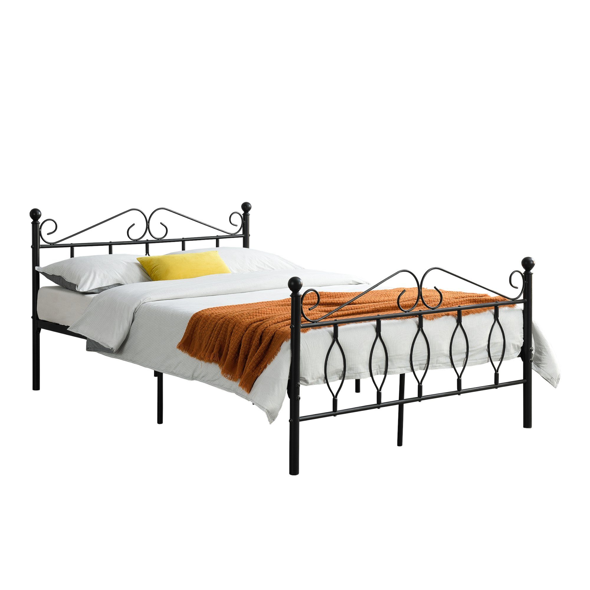 en.casa Metallbett, »Apolda« Metallbett mit Lattenrost günstig online kaufen