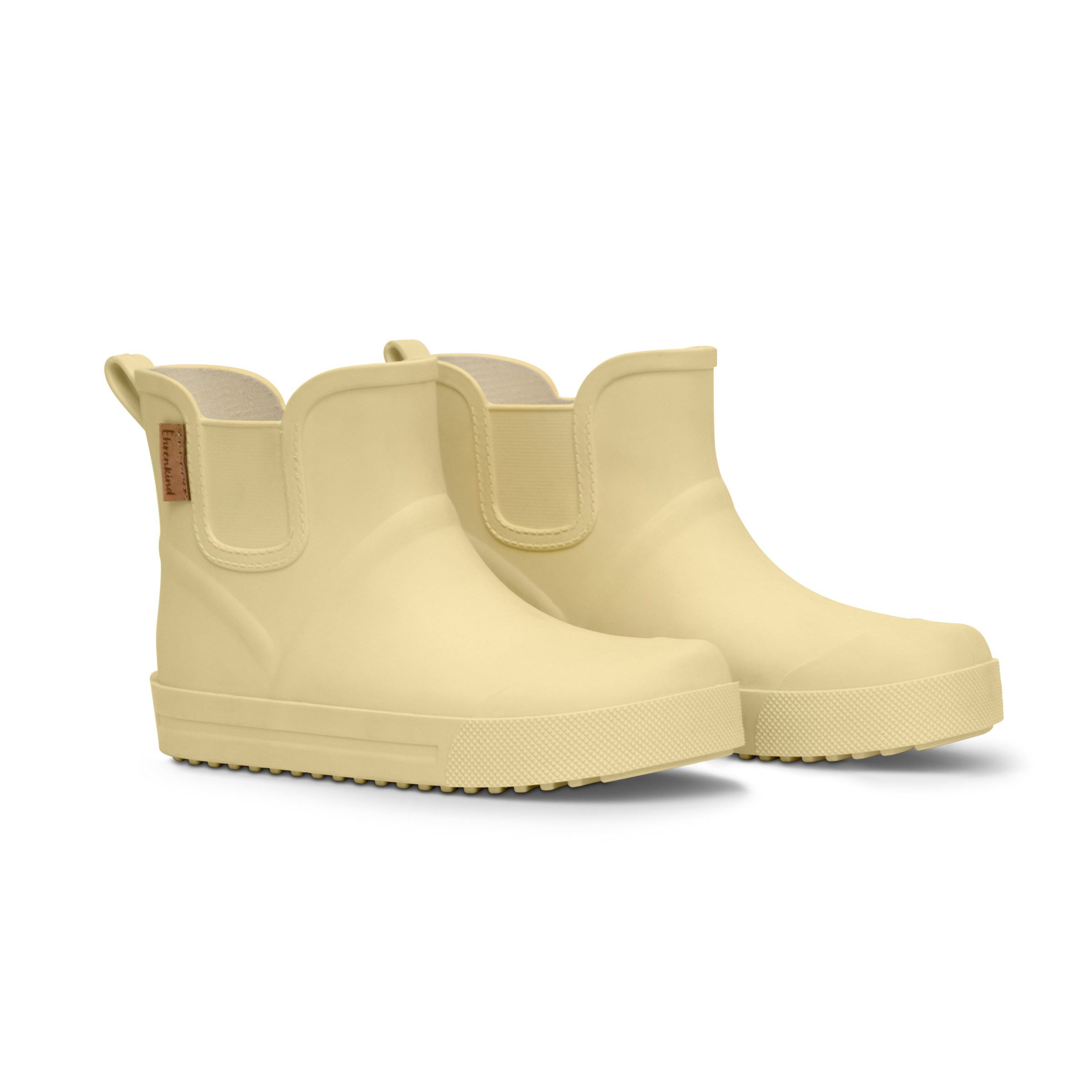 Ehrenkind Kinder Barfuß Gummistiefel (Vanille, 24/25, Flexible, flache Sohle & breite Zehenbox für natürliches Laufgefühl) witterungs- und UV beständig