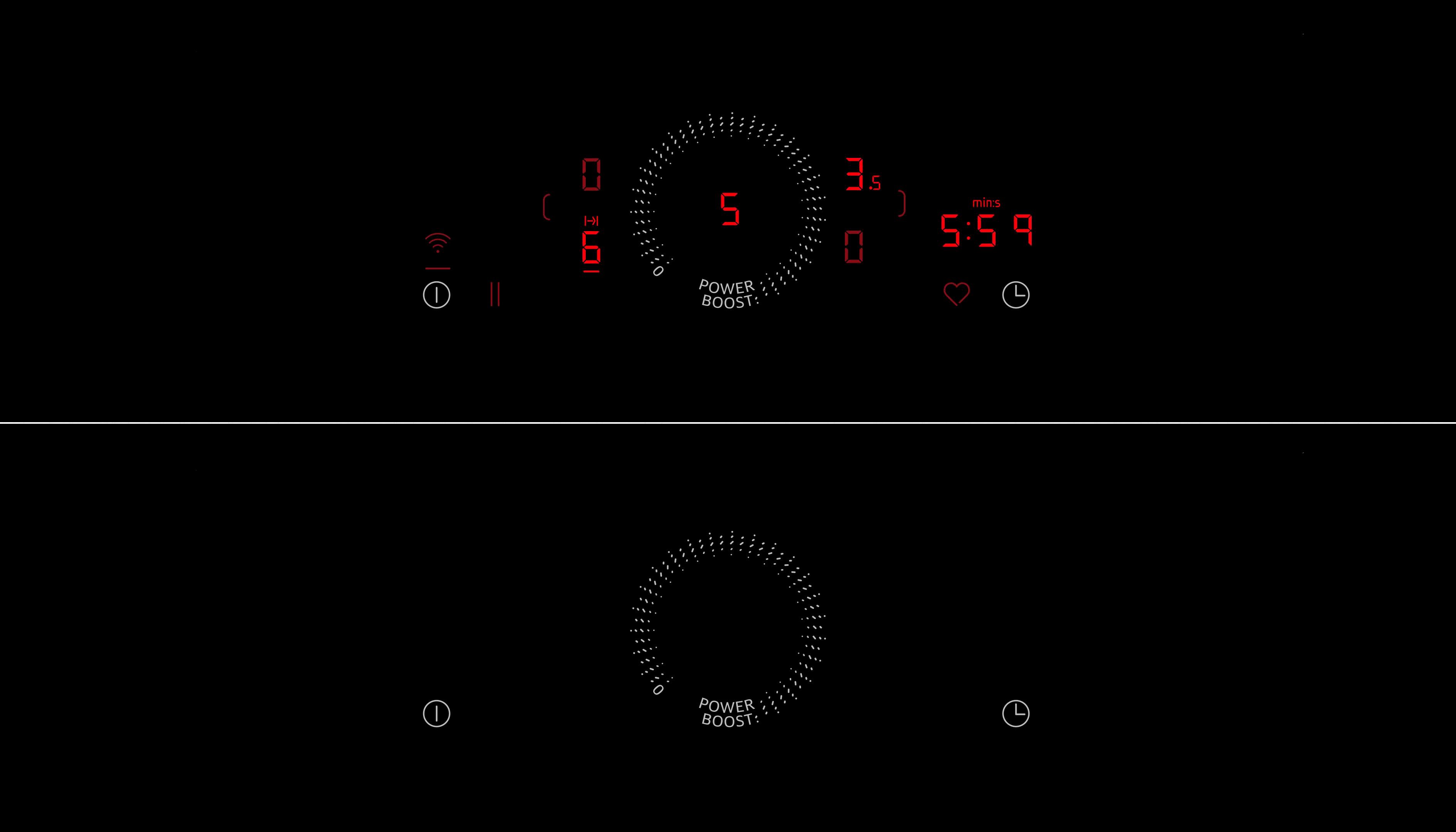 NEFF Kochfeld mit Dunstabzug N 70 V58NHQ4L0, Integr. Abzug & Kombi-Induktion für großes Kochgeschirr