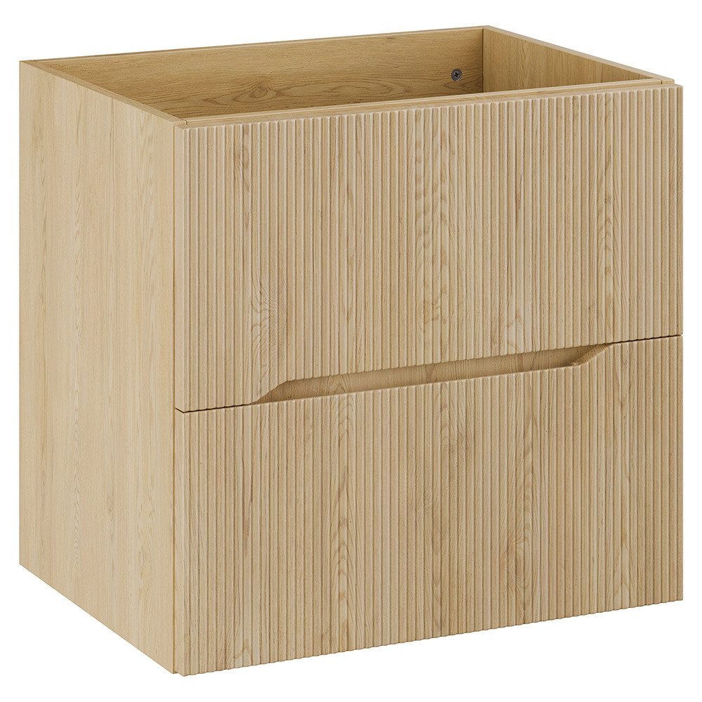 Lomadox Waschbeckenschrank NARPIO-56 60 cm breit, 2 Schubladen, Eiche mit g günstig online kaufen