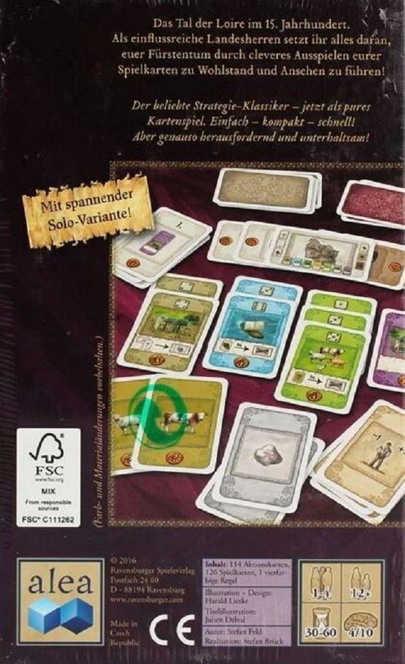Ravensburger Spiel Die Burgen von Burgund Strategie Spiel, Klassiker Spiele, Strategiespiel