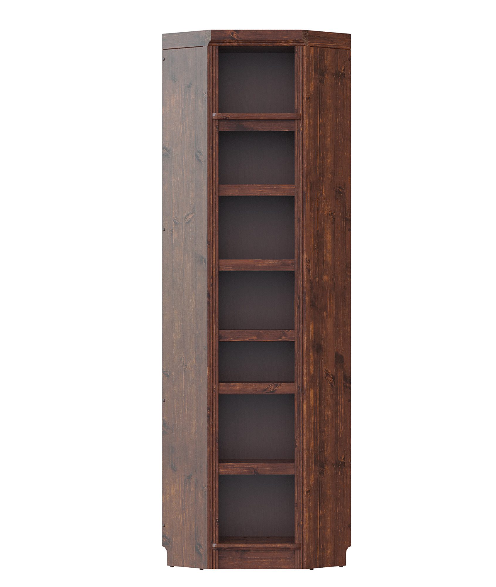 OTTO home Bibliothek Soeren - 7-tlg. Set: mit 1 Regal B 80 cm., 1 Regal B 40 cm, 1 Eckregal, Set 7-tlg., Inkl. 1 Vitrine,2 gerundeten Abschlussregalen und 1 Hol – Bild 4 von 5