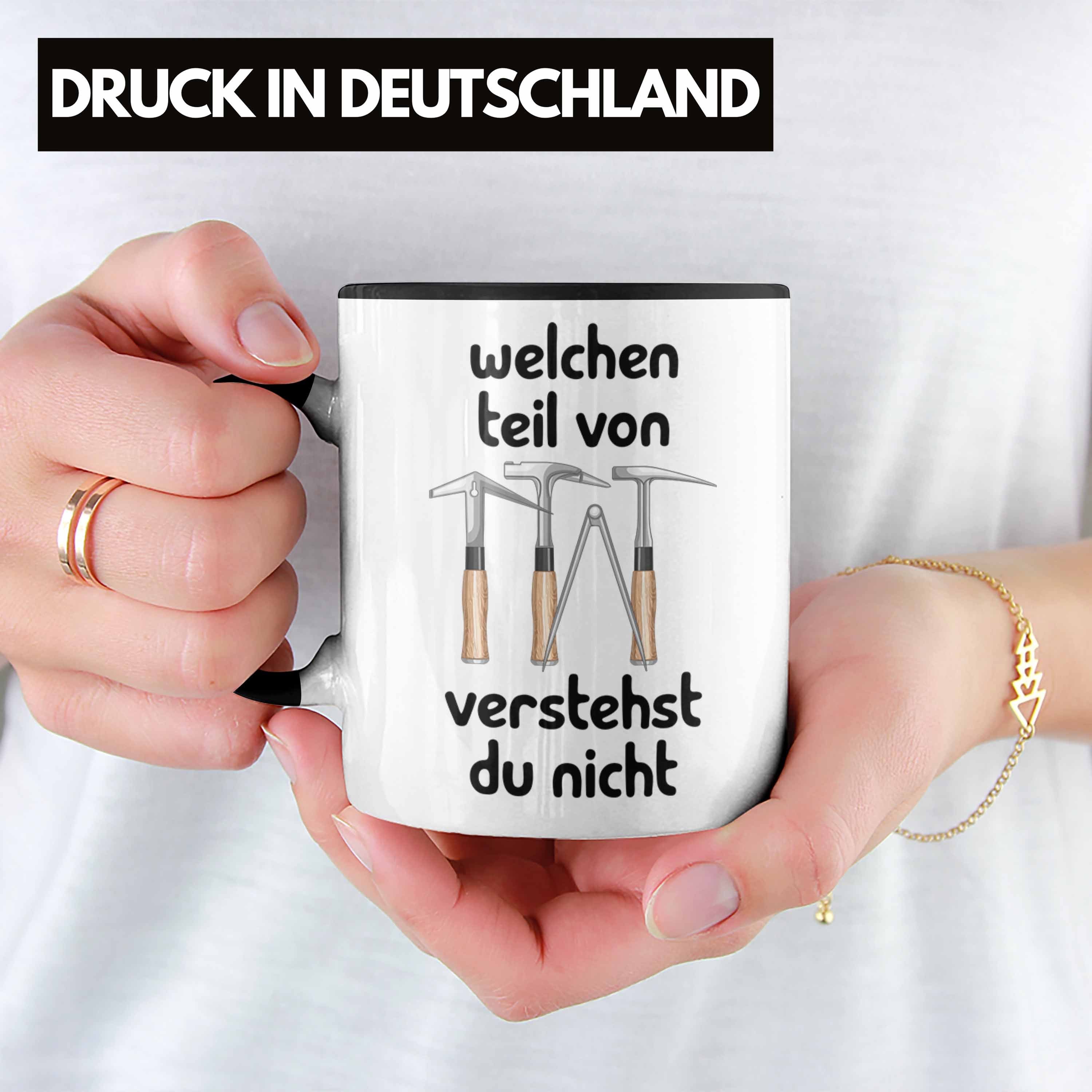 D Geschenk Spruch Dachdecker Tasse Tasse Lustiger Trendation Schwarz Teil Welchen Verstehst Von