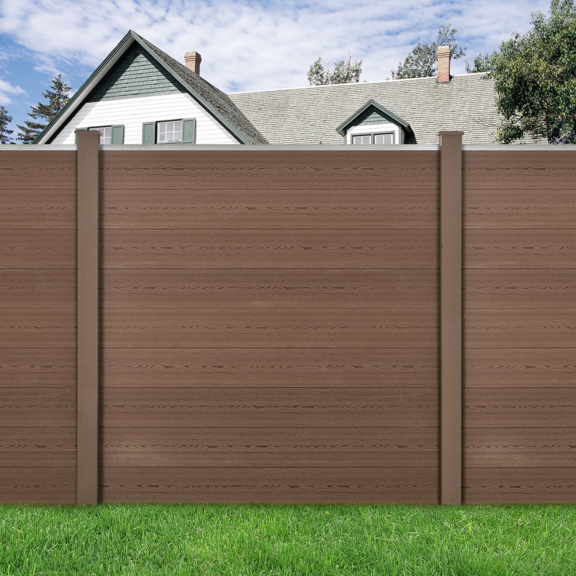 neu.holz Gartenzaun, »Getafe« Lamellenzaun WPC Sichtschutz günstig online kaufen