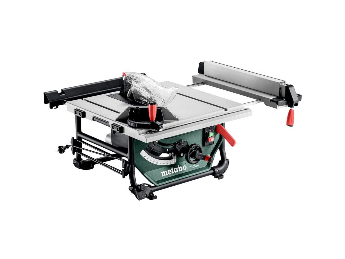 metabo Tischkreissäge TS 254 M 1500 W, im Karton, Wiederanlaufschutz, Sanftanlauf, feineinstellbarer Parallelanschlag