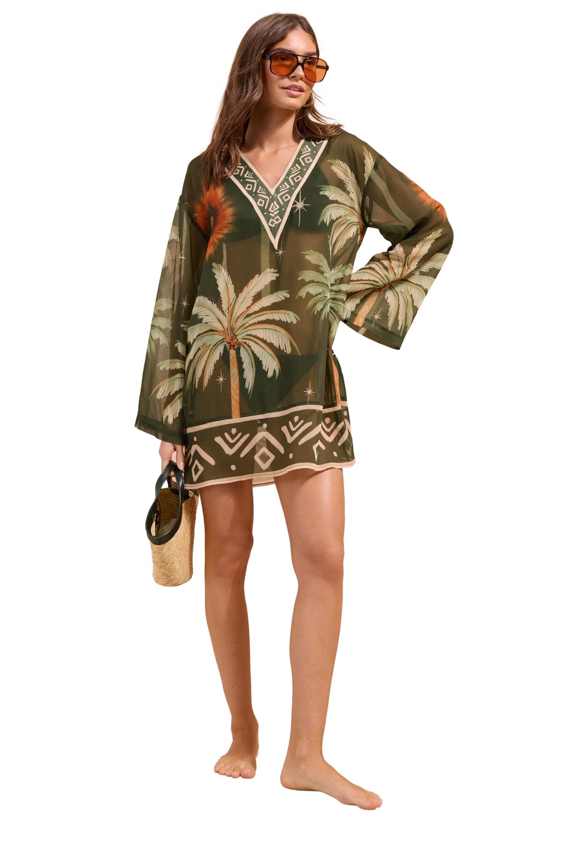 Friends Like These Strandkleid Friends Like These Kaftan Strand-Cover-up, Print (1-tlg)