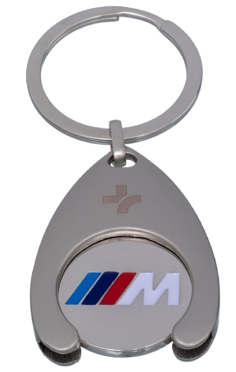 BMW Schlüsselanhänger BMW M Perfomance Schlüsselanhänger Einkaufswagenchip Keyring Chip (1-tlg)