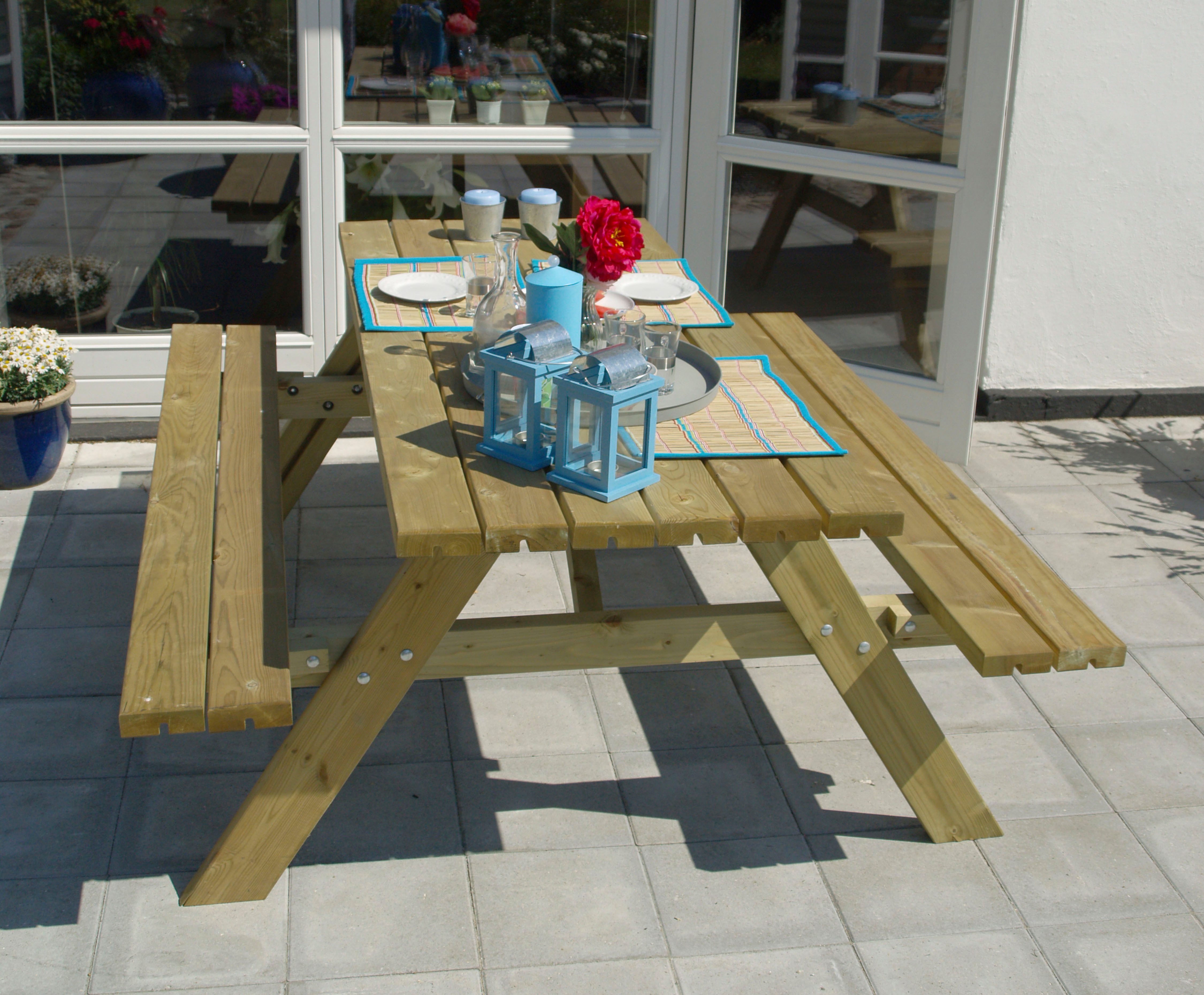 PLUS Garten-Essgruppe Kombimöbel, TOPSELLER!, (1-tlg., OTTOs Choice), 177x155x71/45 cm, mit Klappsitzen