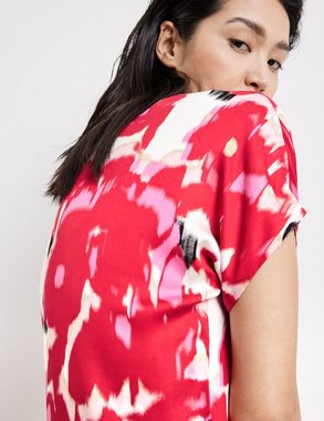Taifun Kurzarmbluse Blusenshirt mit floralem Allover-Print
