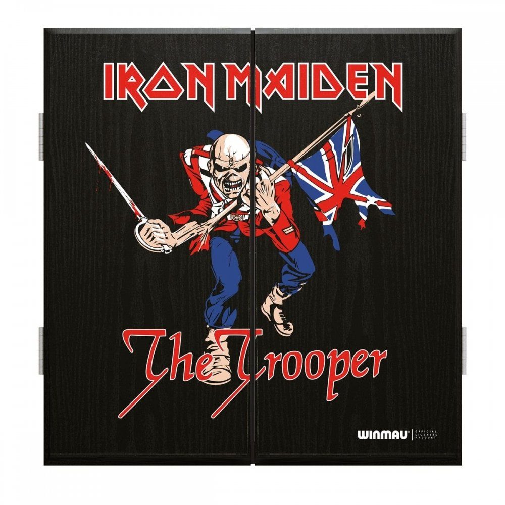 Winmau Dartscheibe Cabinet Iron Maiden Trooper, (Packung), Iron Maiden The Trooper-Design