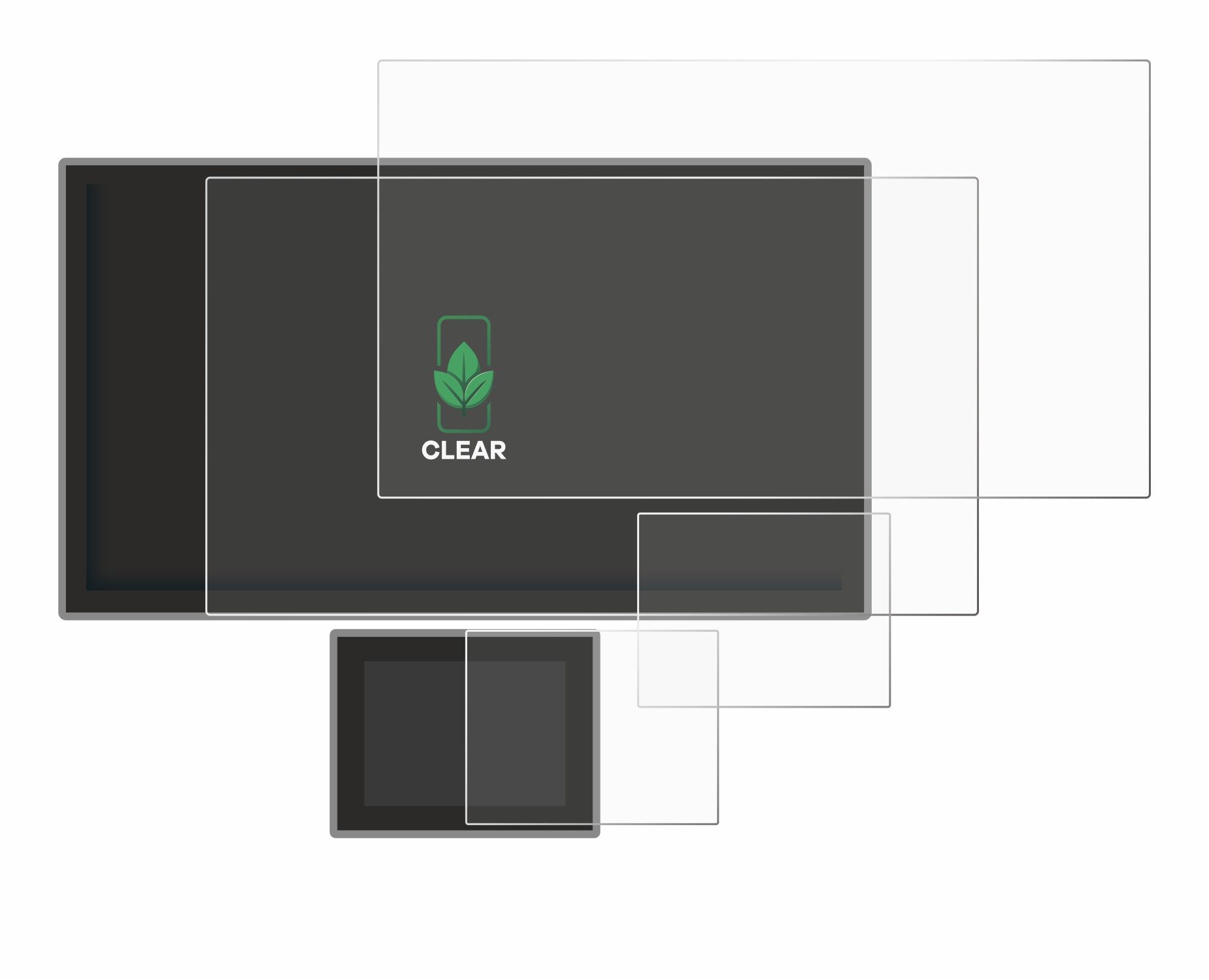 ScreenLeaf Displayschutzfolie Schutzfolie für Icom IC-7760, 2 Stück, Displayschutz Schutz Folie Klar Transparent