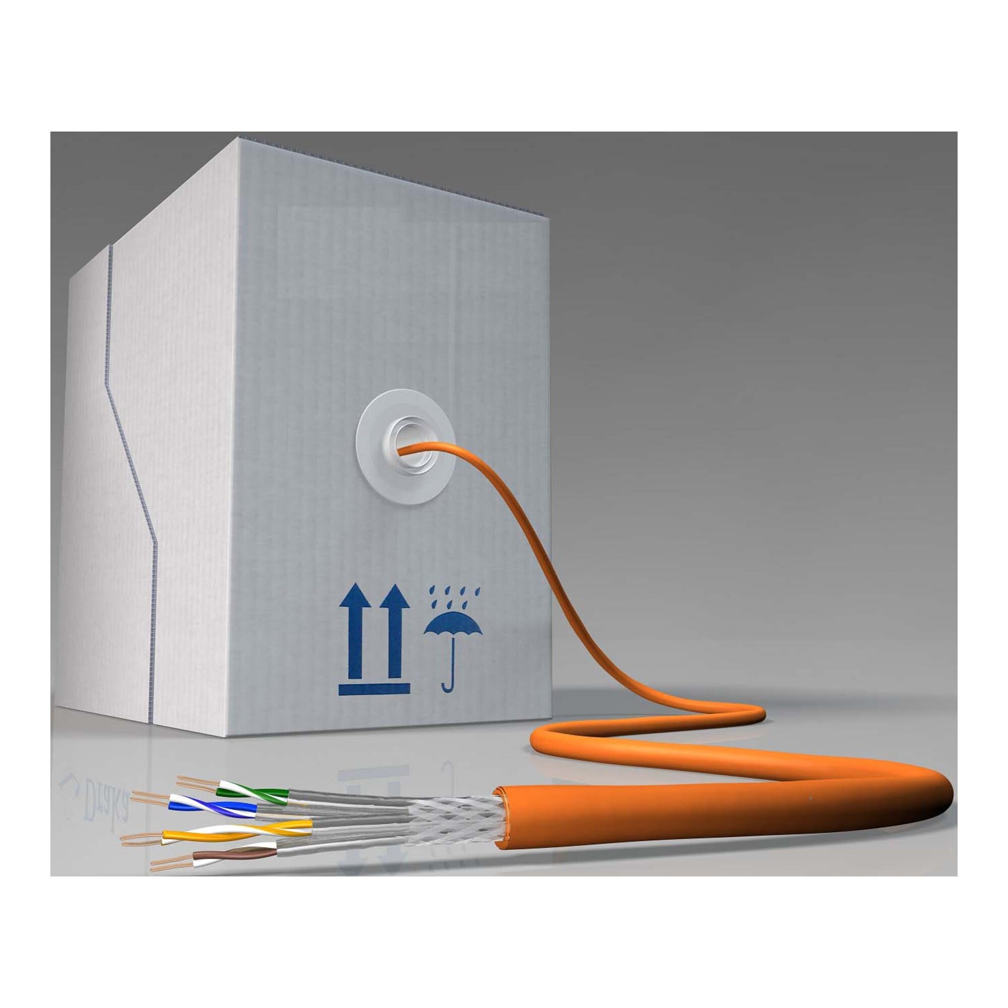 Draka Draka Comteq (DNT) TN-7000-1 Kat.7 orange 4P S/FTP AWG23 60065709-Cca- X-Link Lade-und Datenkabel