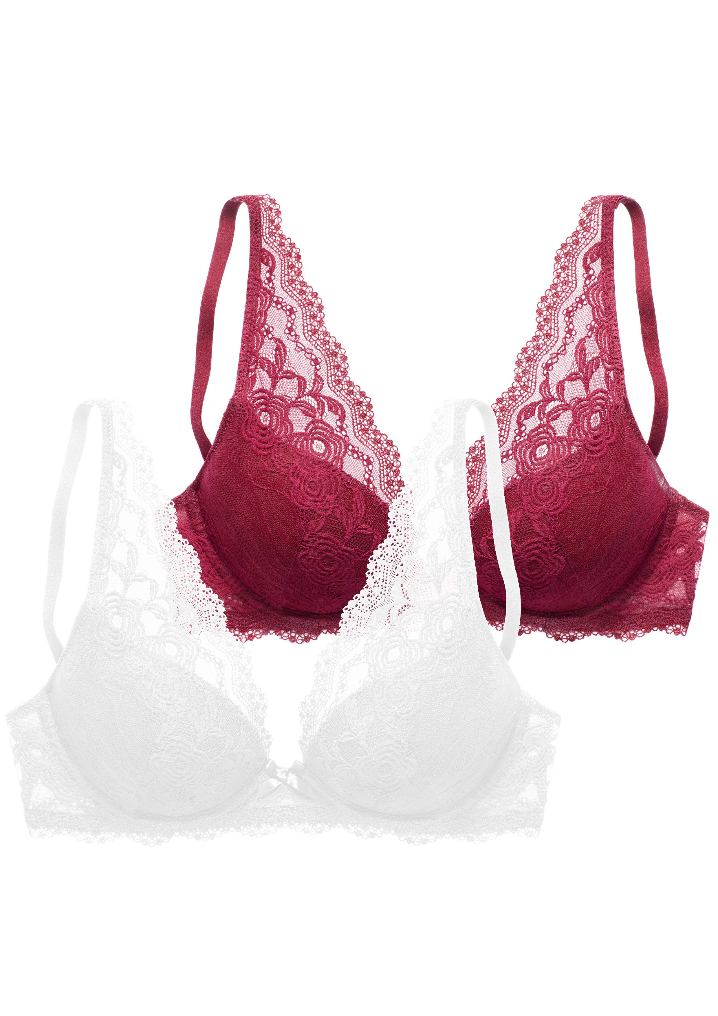 petite fleur by Lascana Push-up-BH (Packung, 2 Stück) mit Bügel, im attraktiven Doppelpack, sexy Dessous