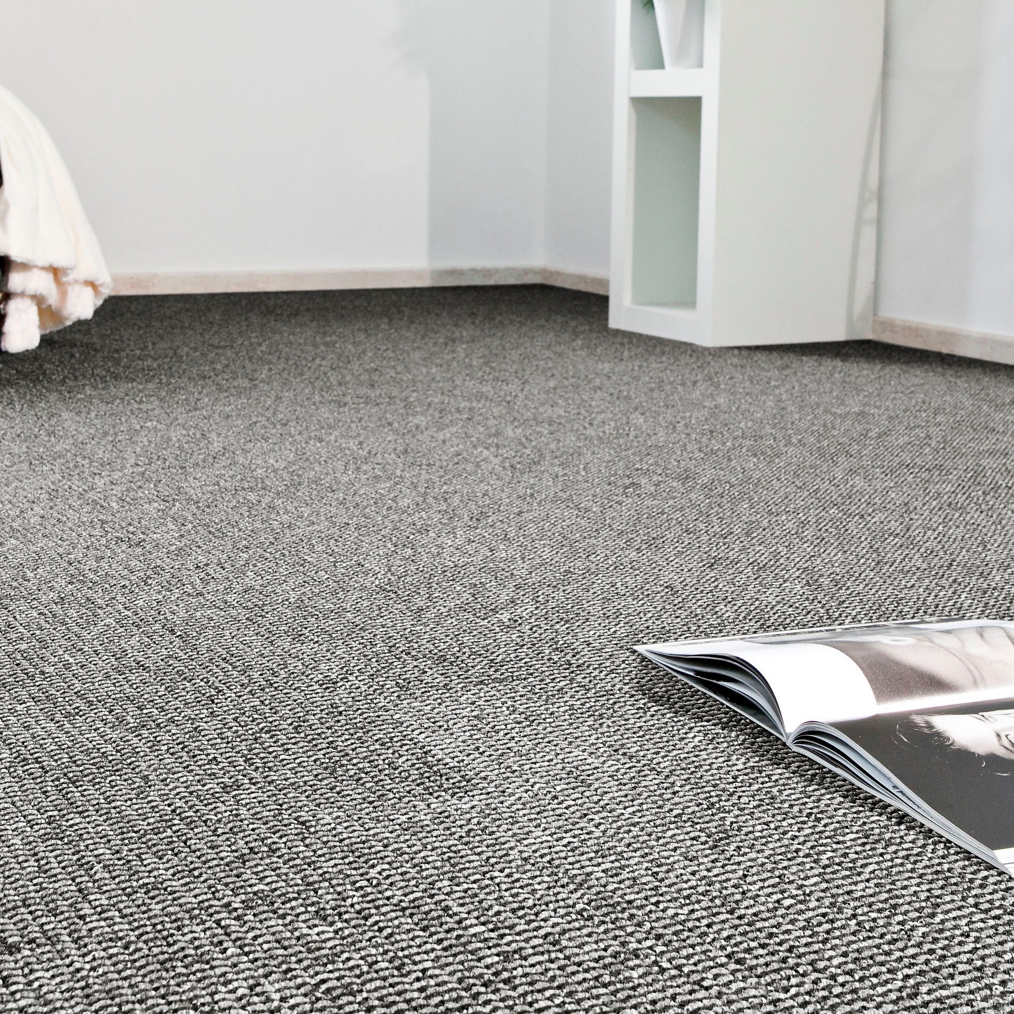 Andiamo Teppichboden Odense, rechteckig, Höhe: 0,75 mm, Breite 400 cm, mit Wabenstruktur, strapazierfähig & robust