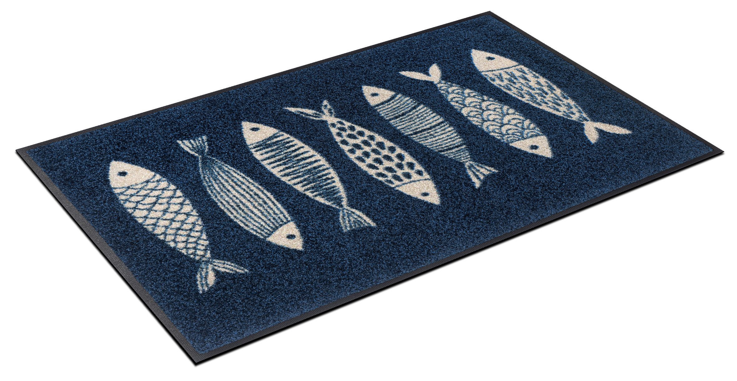 wash+dry by Kleen-Tex Fußmatte Fish Tango, rechteckig, Höhe: 7 mm