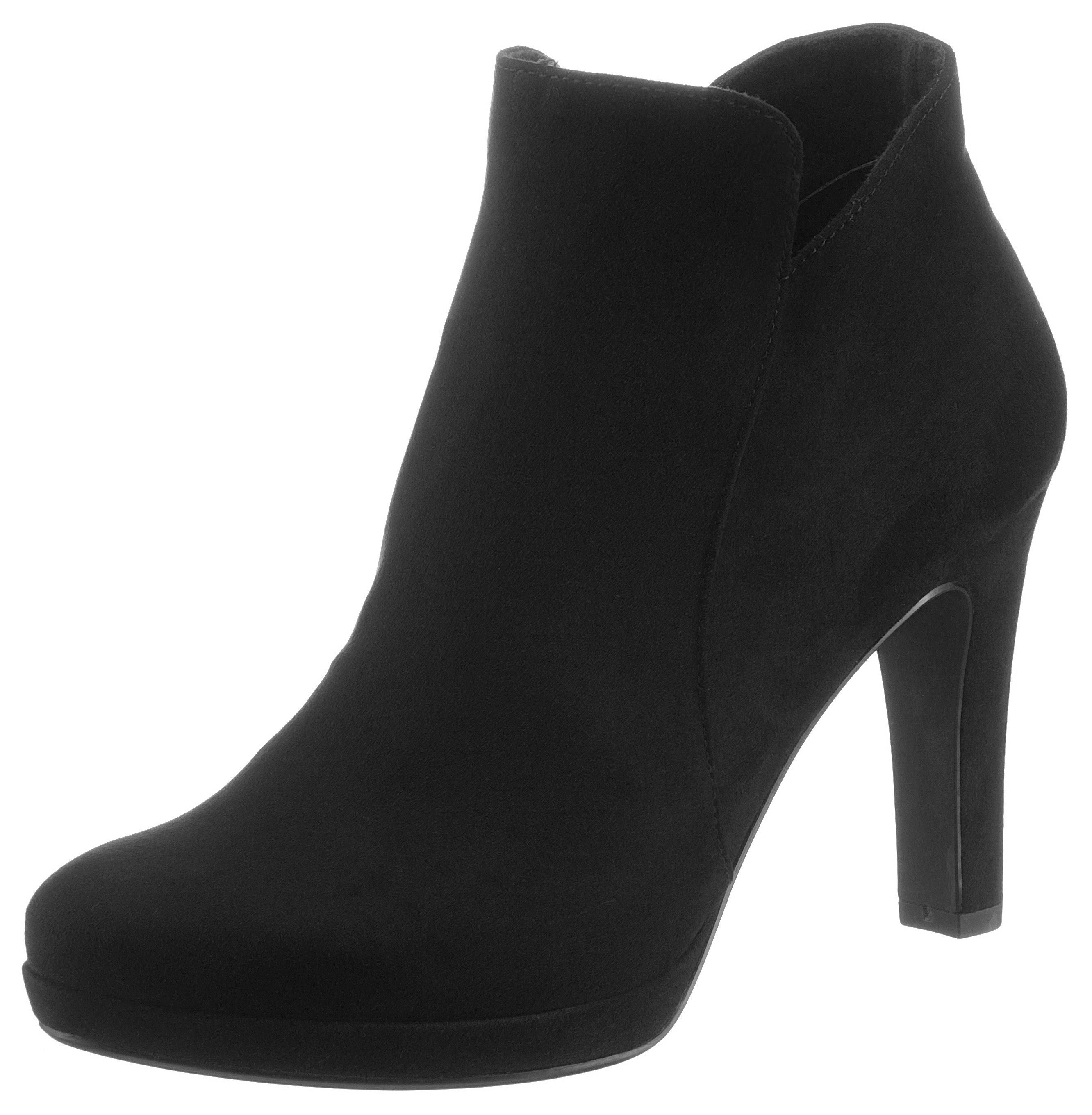 schwarz Tamaris im femininen Look High-Heel-Stiefelette