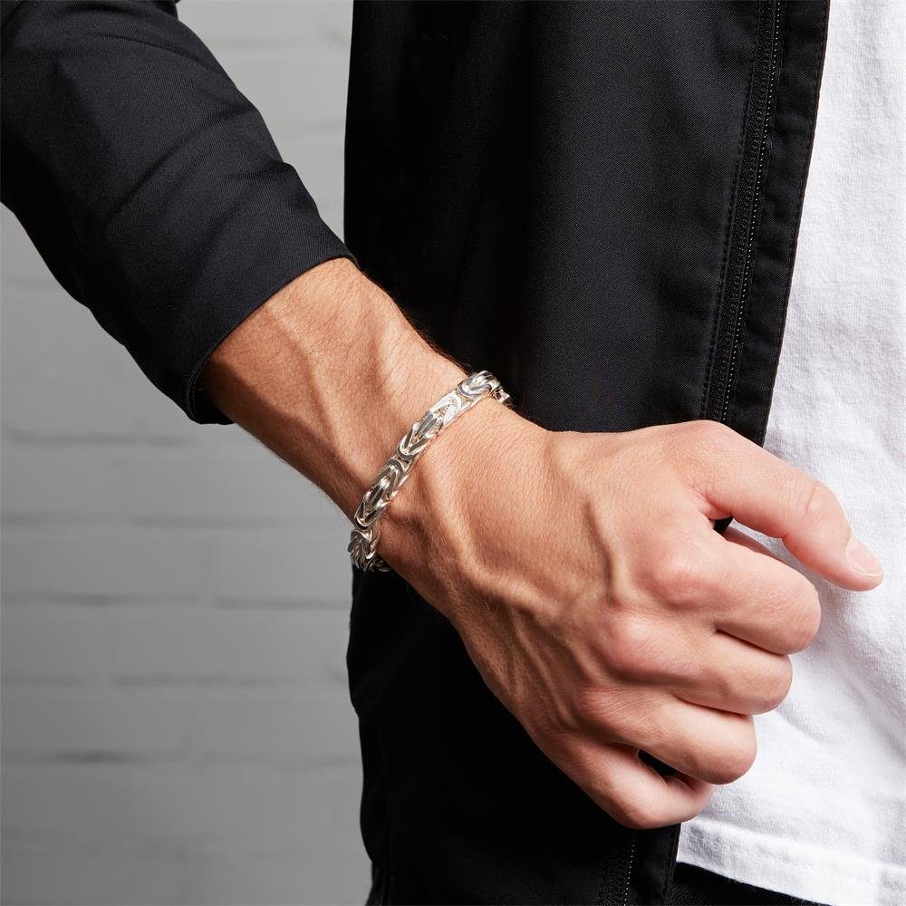 JEWLIX Königsarmband 925 Silberarmband: Königsarmband Silber 7,5mm - Länge günstig online kaufen