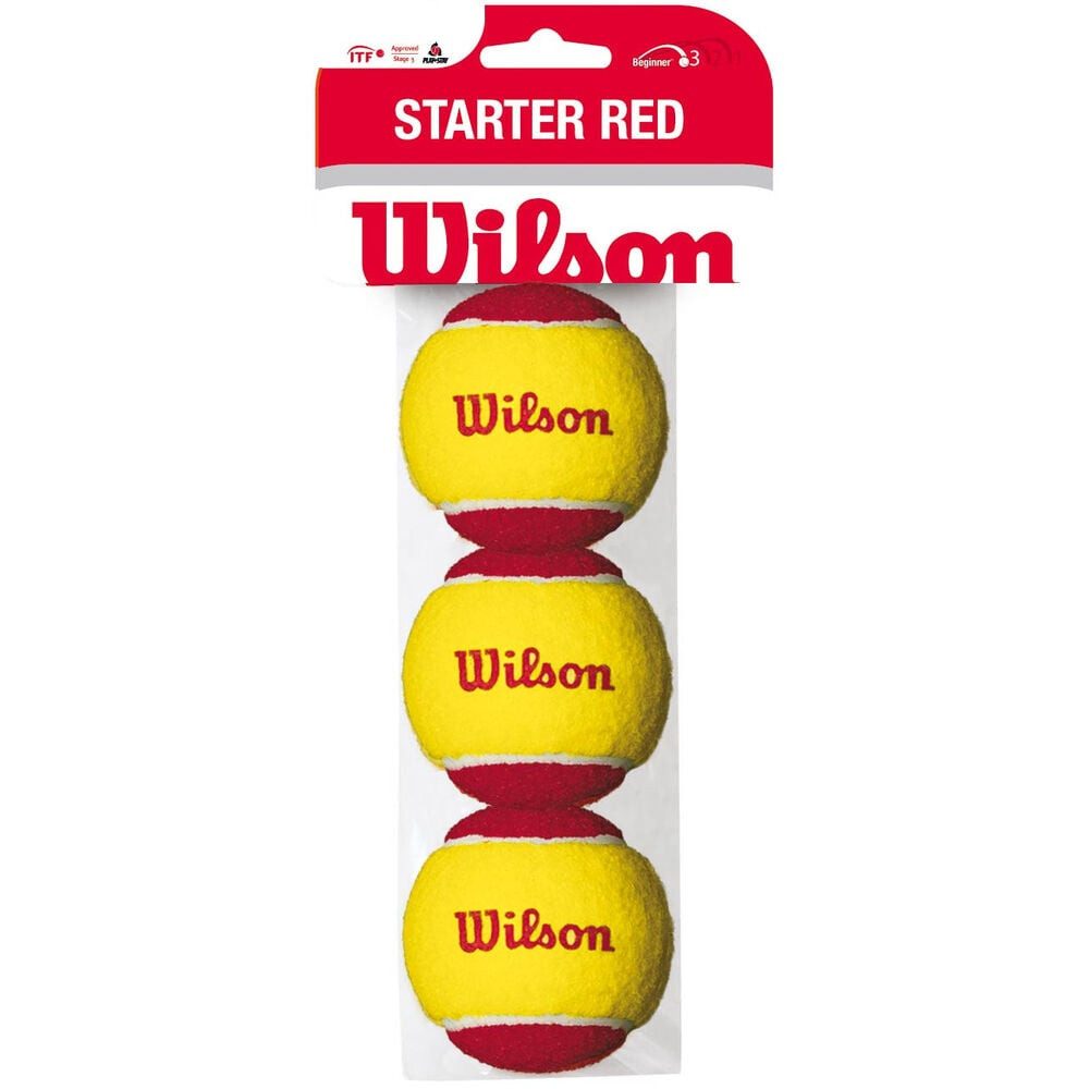 Wilson Tennisball Starter Red Balls 3 Pack Stage 3