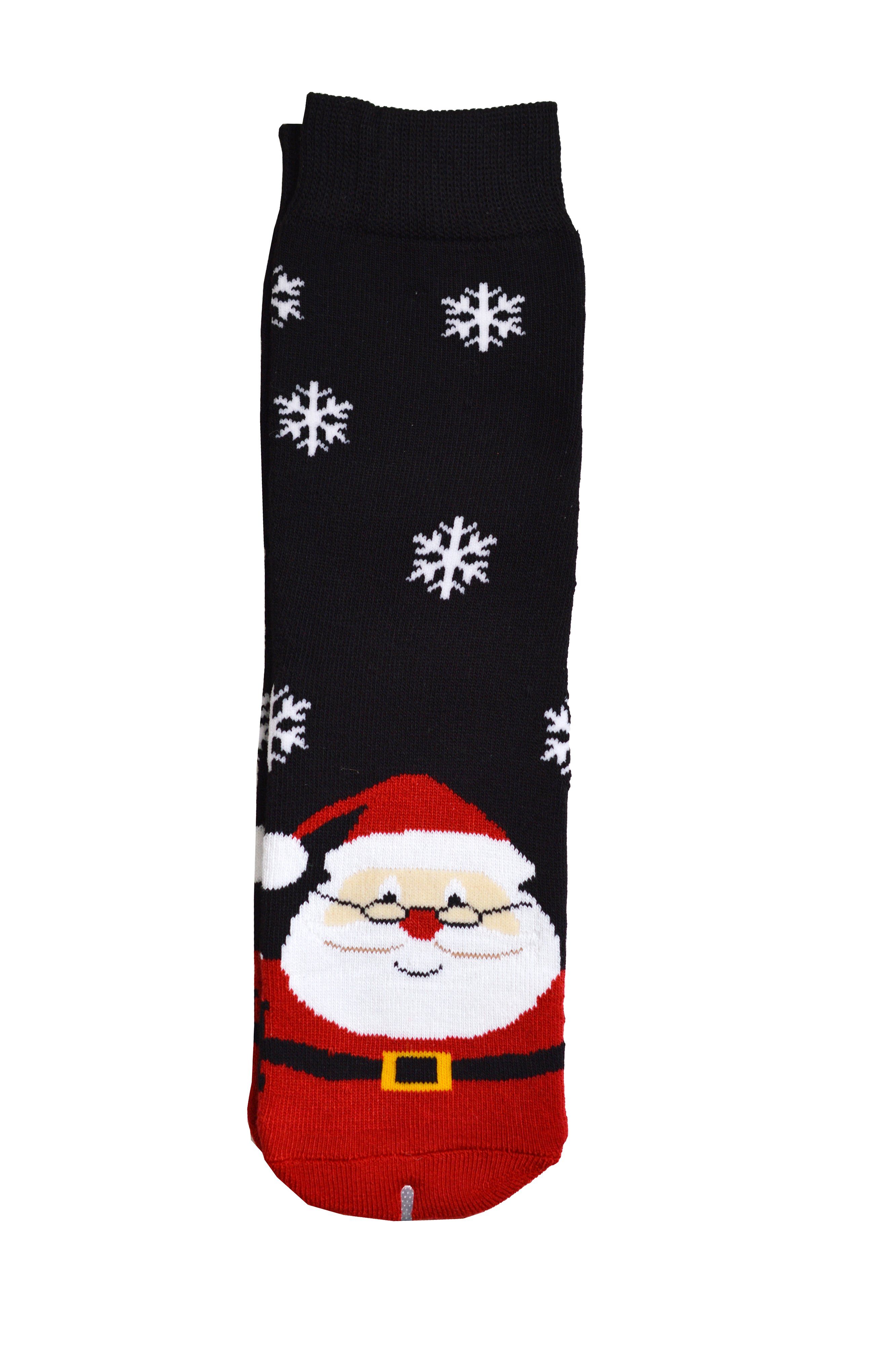 Frostfighter Thermosocken Damen Weihnachtssocken (6 Paar) Anitipilling Innenfutter, Vollfrottee Innenfutter