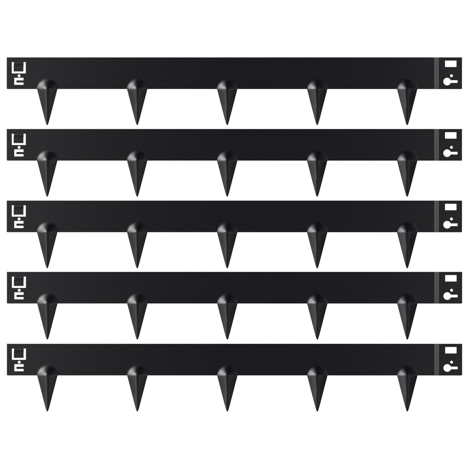 Clanmacy Rasenkante Rasenkante mit Spitzen Beeteinfassung Metall Mähkante Verzinkt 5-50m