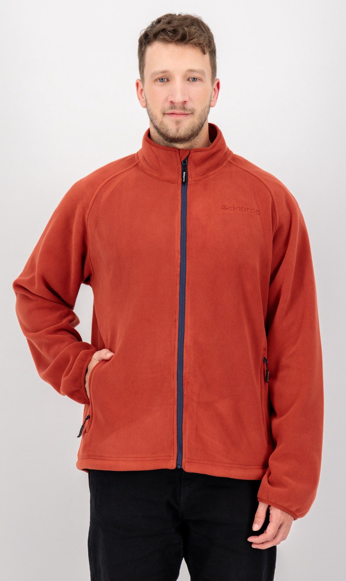 DEPROC Active Strickfleecejacke WAWA BAY Wanderfleece Herren auch in großen Größen erhältlich