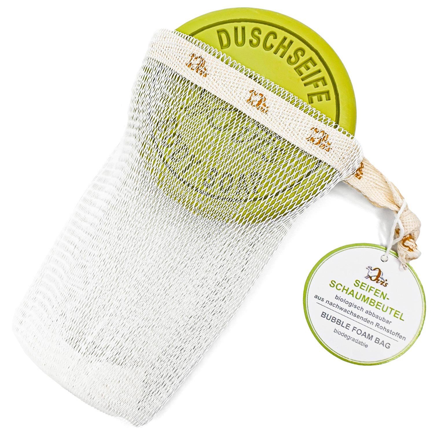 Ovis Feste Duschseife Schafmilchseife Naturseife "Zeder-Zitrone" aus Österreich, 2-tlg., + Милоsäckchen Naturprodukt